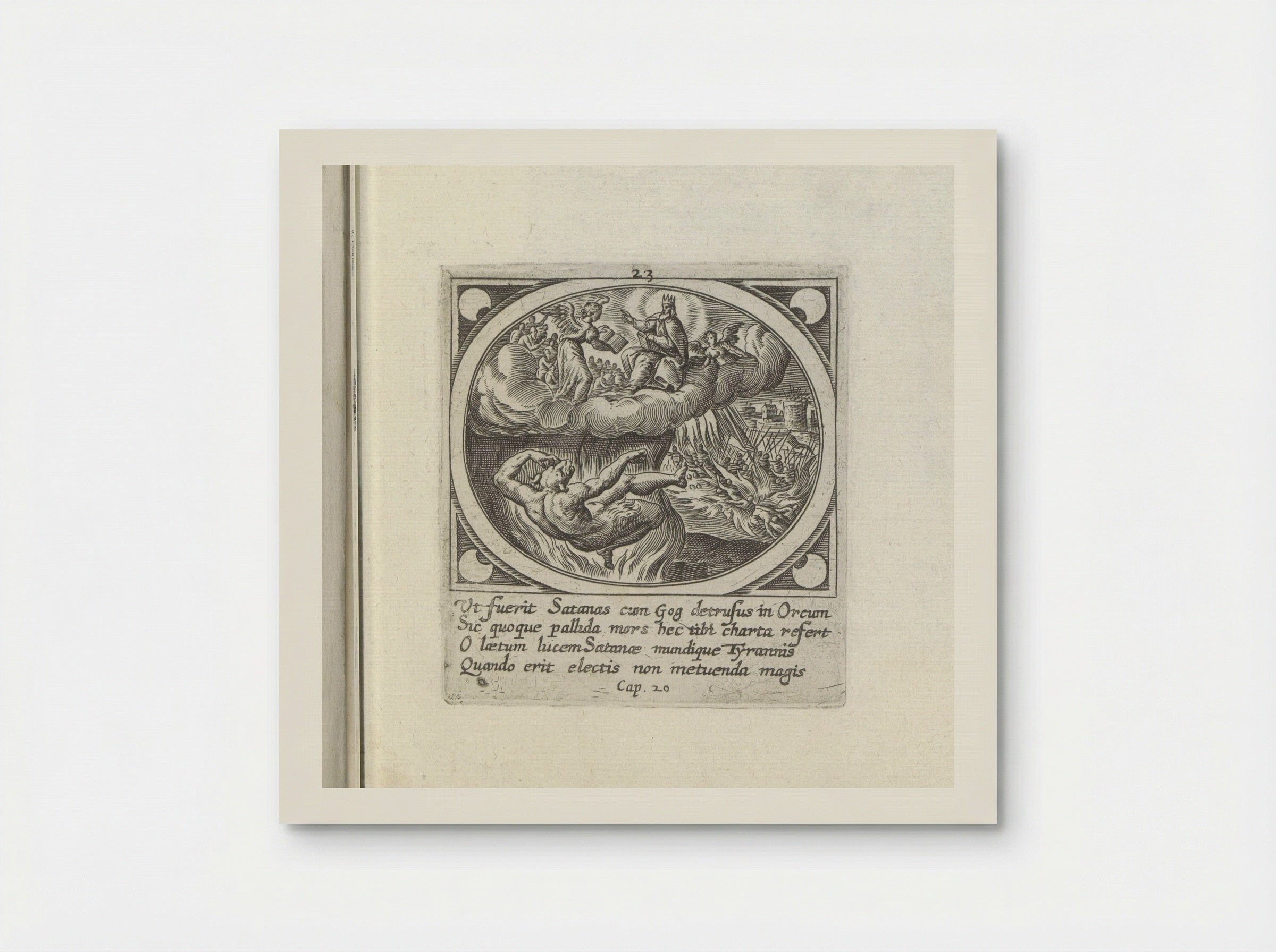 The Last Judgement and the Devil Cast into the Lake of Fire - Gerard de Jode - Poster