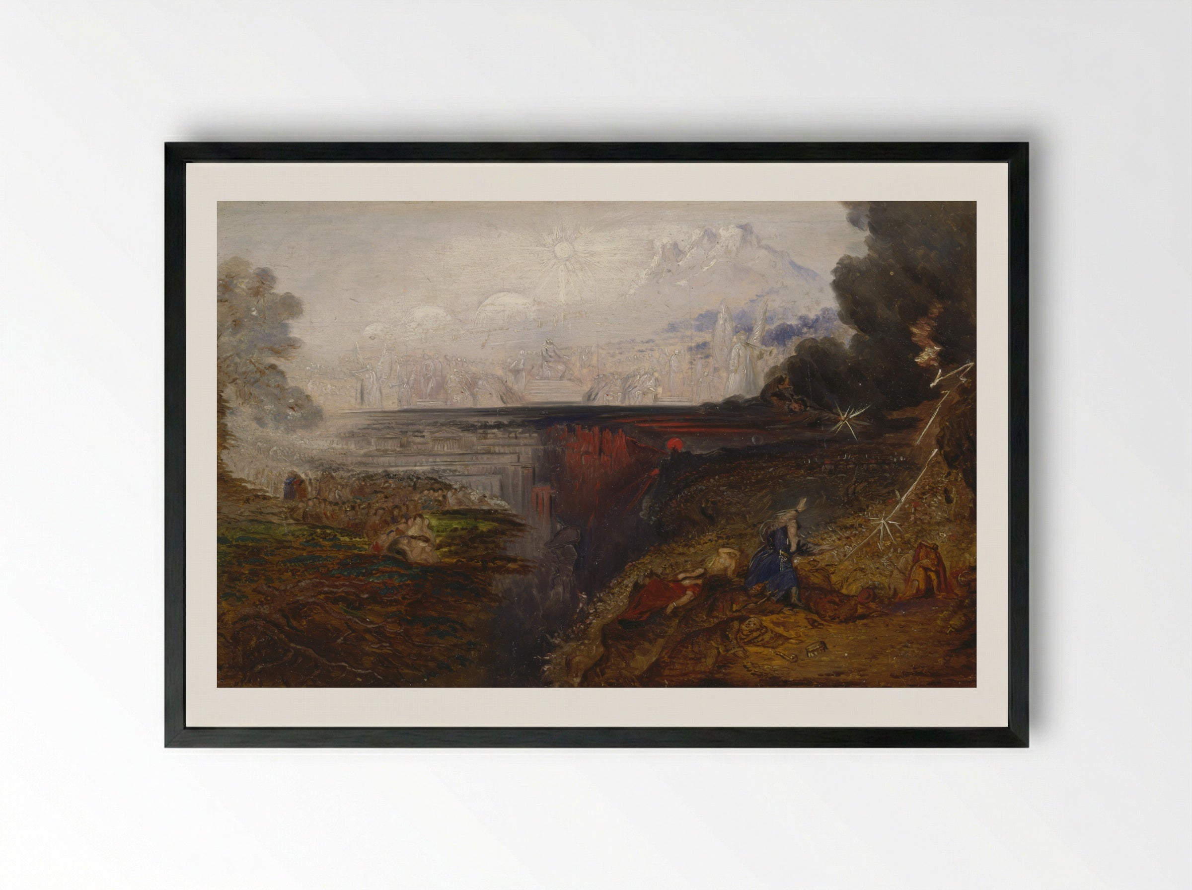 The Last Judgement - John Martin - Framed Print Black