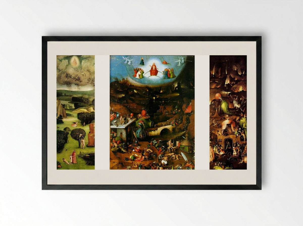 The Last Judgement - Hieronymus Bosch - Framed Print Black