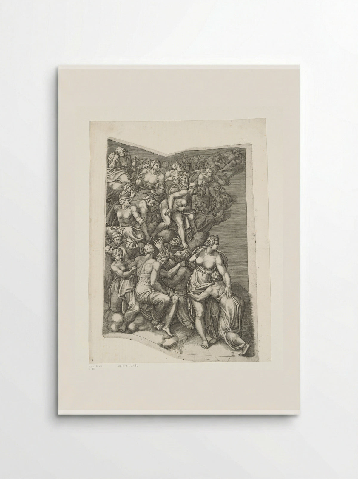 The Last Judgment, Plate E - Giorgio Ghisi - Poster