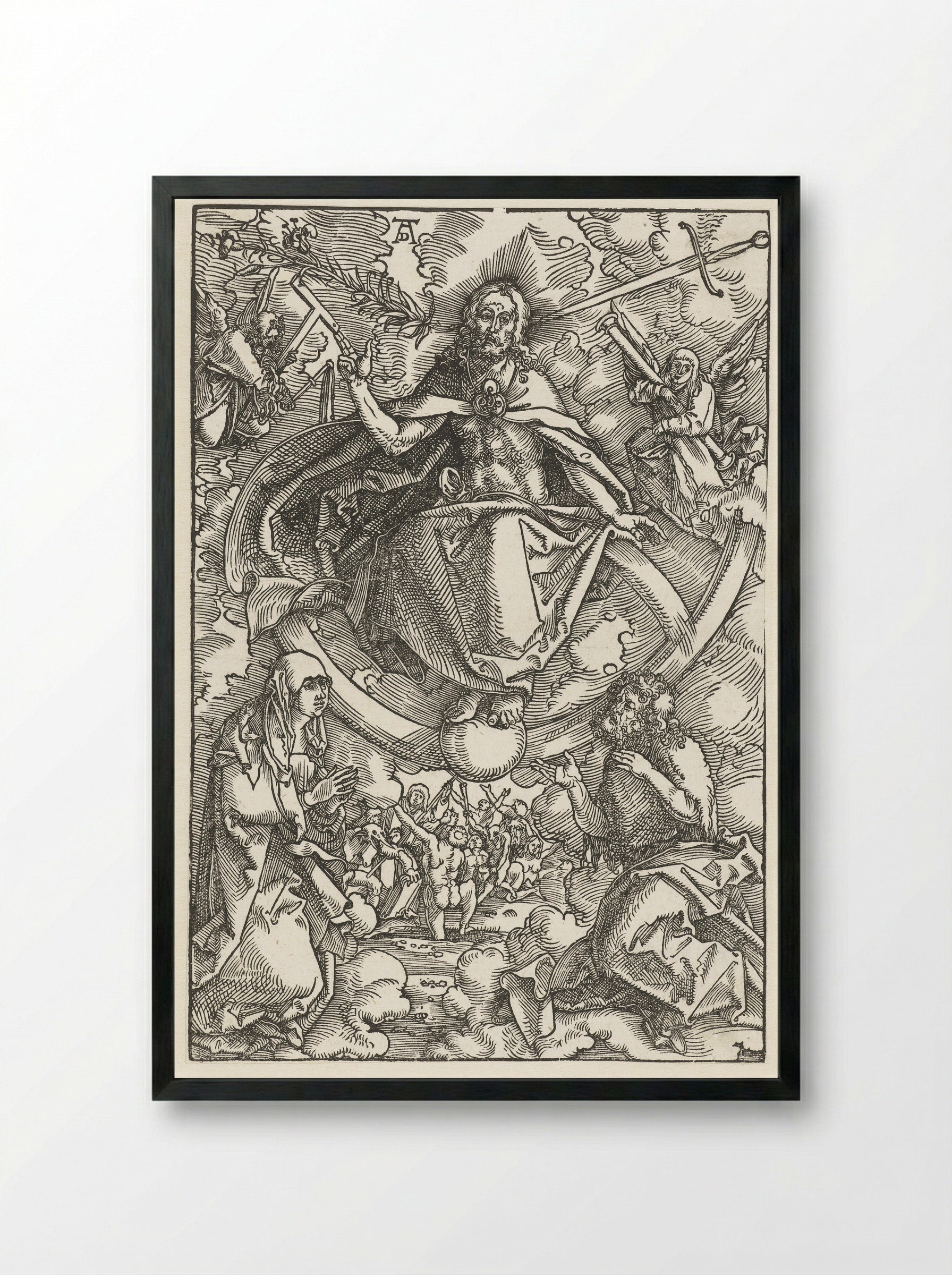 The Last Judgment - Hans Baldung Grien - Framed Print Black