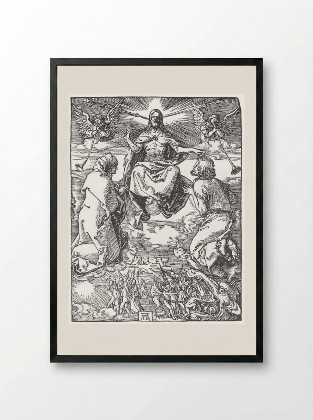The Last Judgment - Albrecht Dürer - Framed Print Black