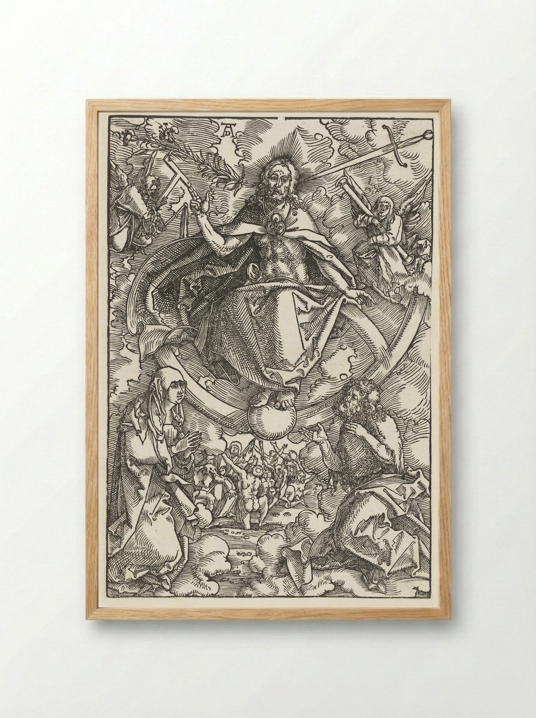 The Last Judgment - Hans Baldung Grien - Framed Print Wood
