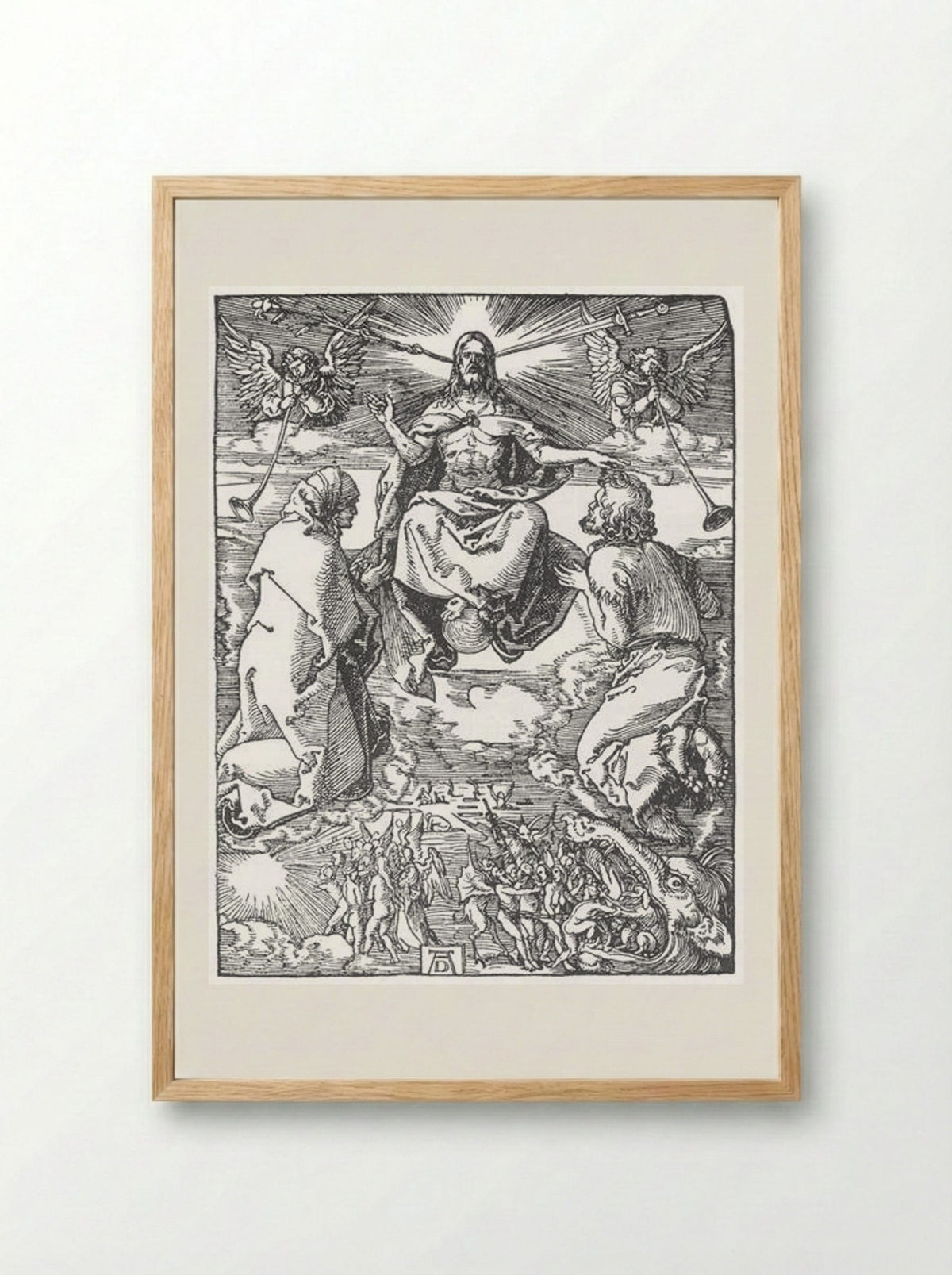 The Last Judgment - Albrecht Dürer - Framed Print Wood