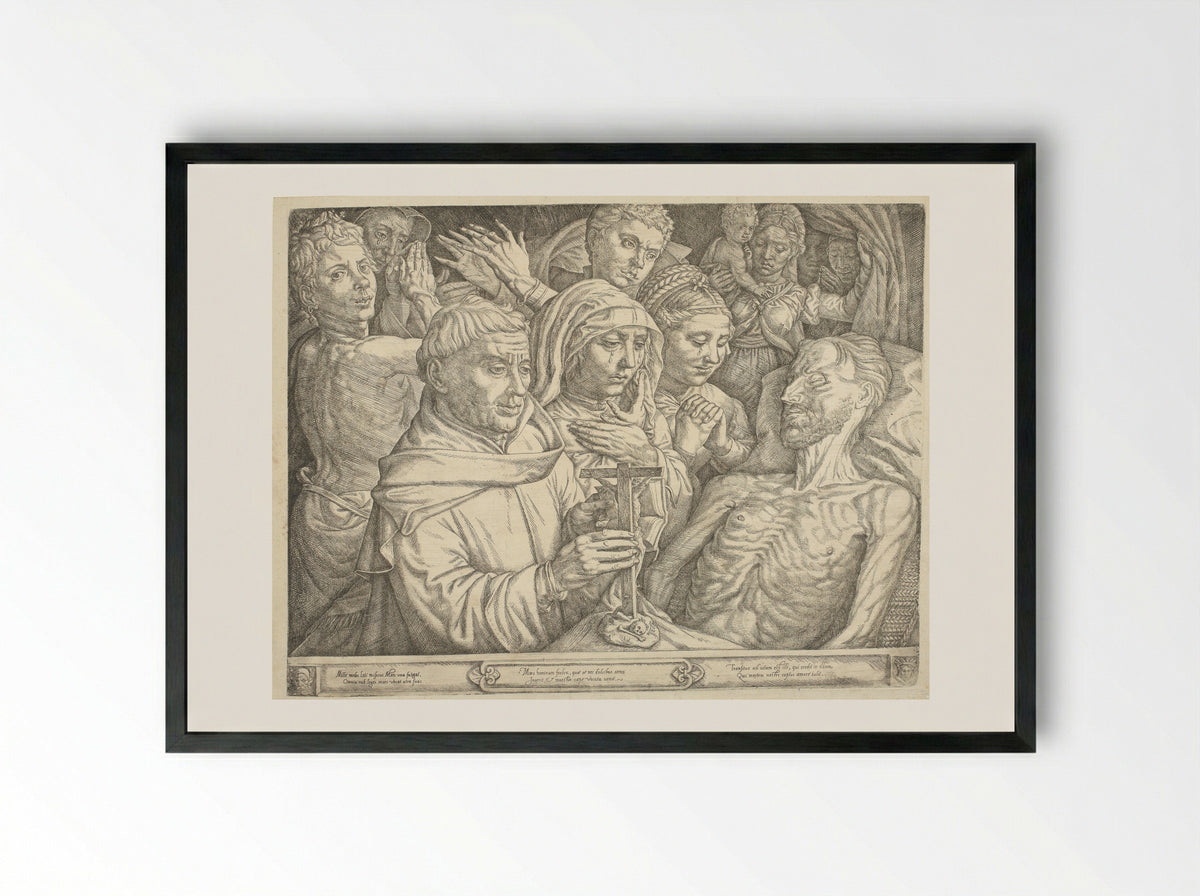 The Last Sacrament - Jan Cornelisz. Vermeyen - Framed Print Black