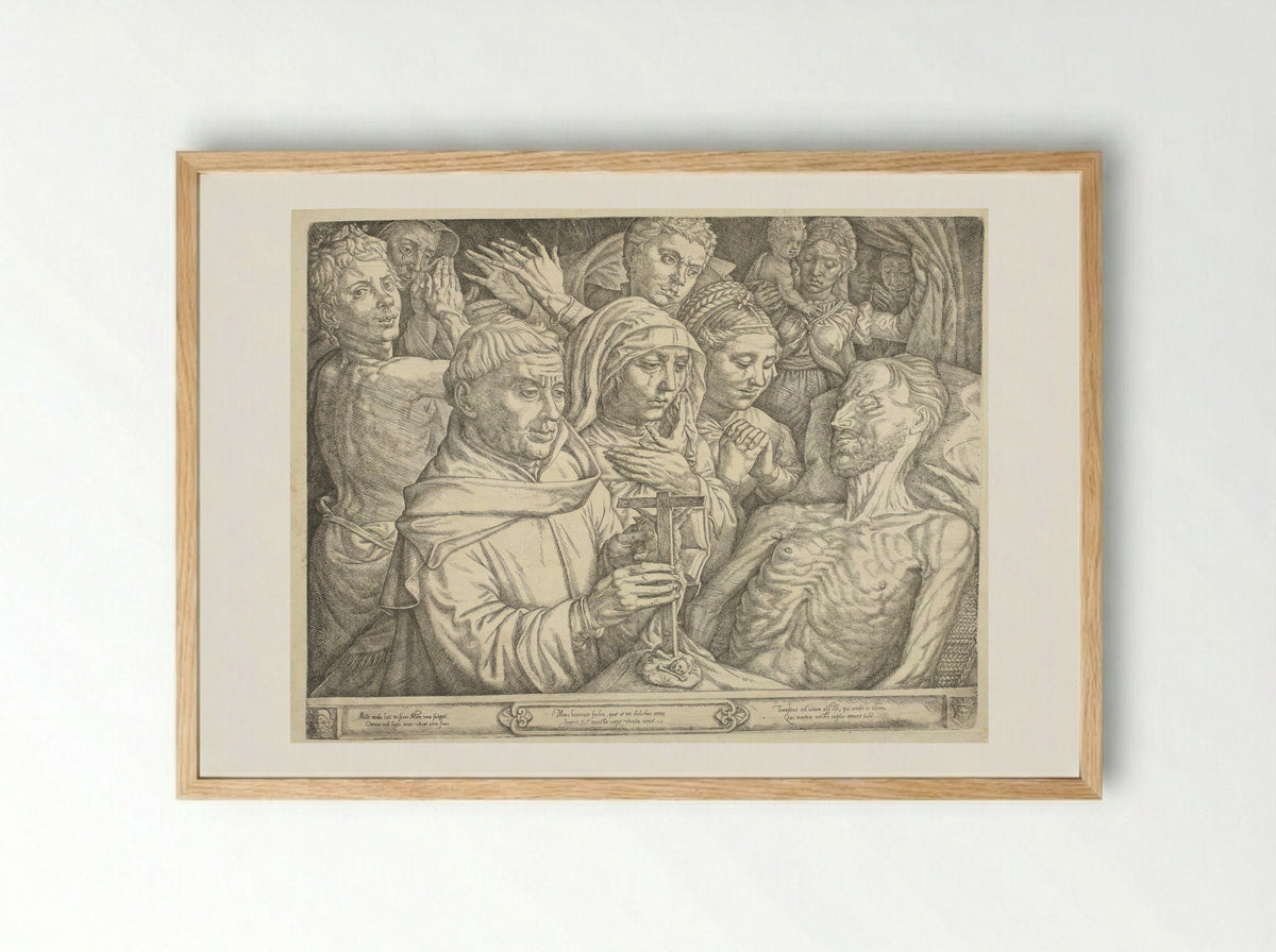 The Last Sacrament - Jan Cornelisz. Vermeyen - Framed Print Wood
