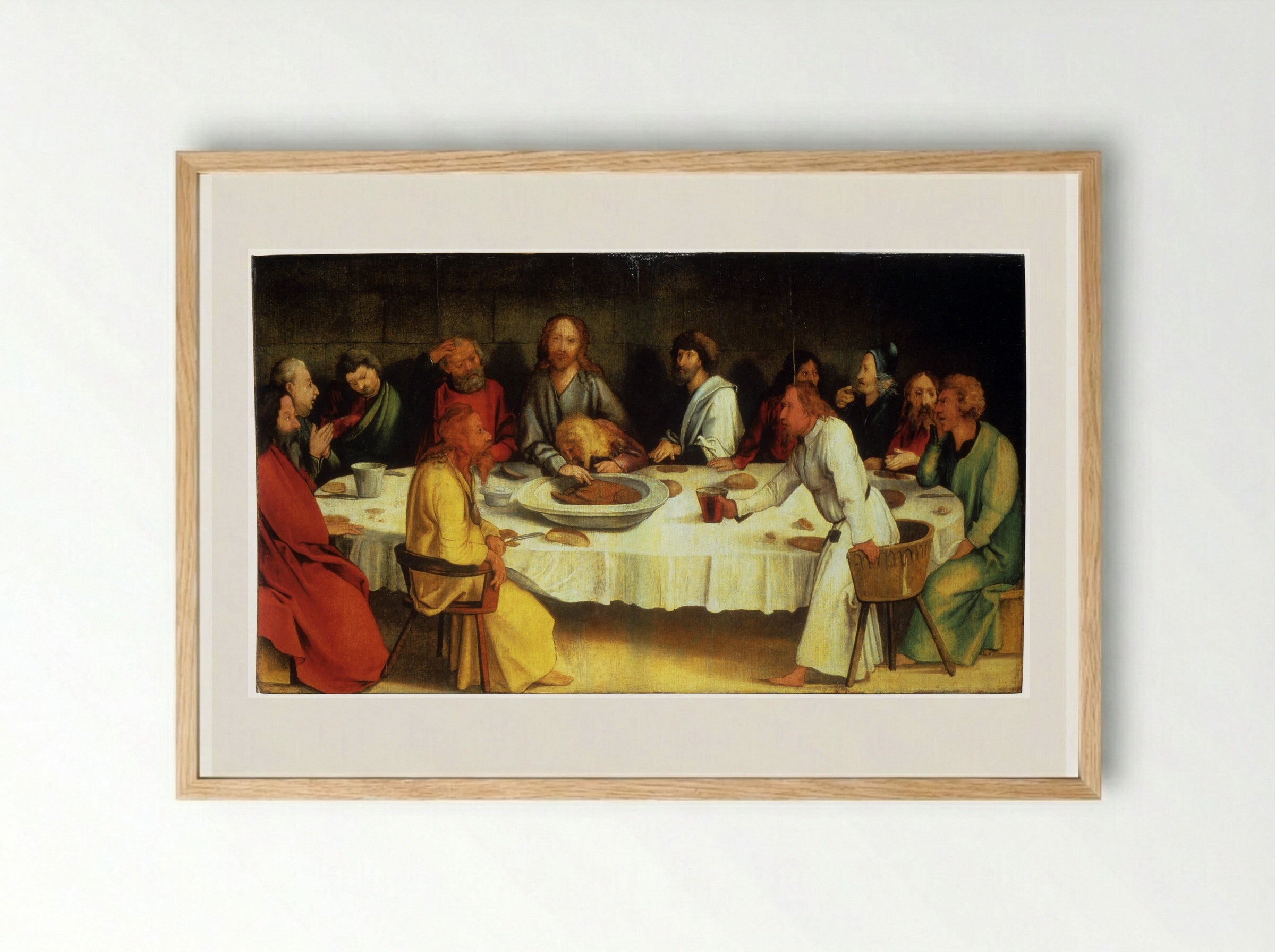 The Last Supper (Coburg Panel) - Matthias Grünewald - Framed Print Wood