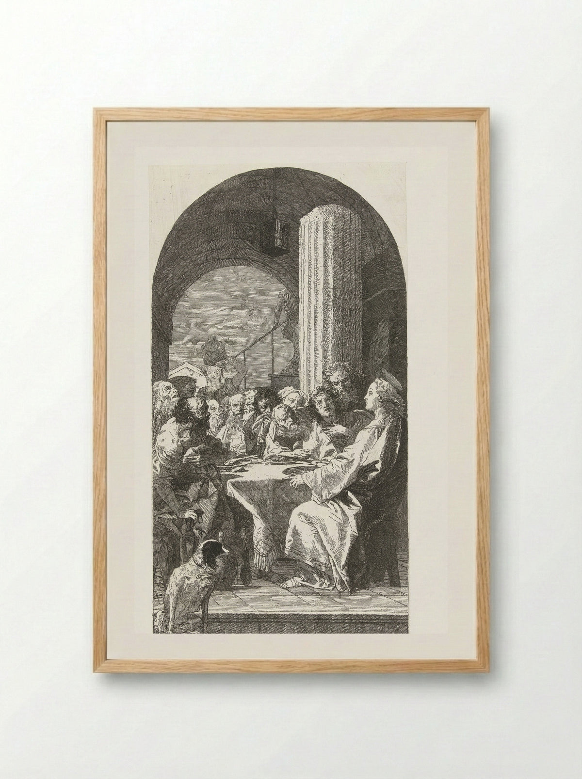 The Last Supper - Anton Maria I Zanetti - Framed Print Wood
