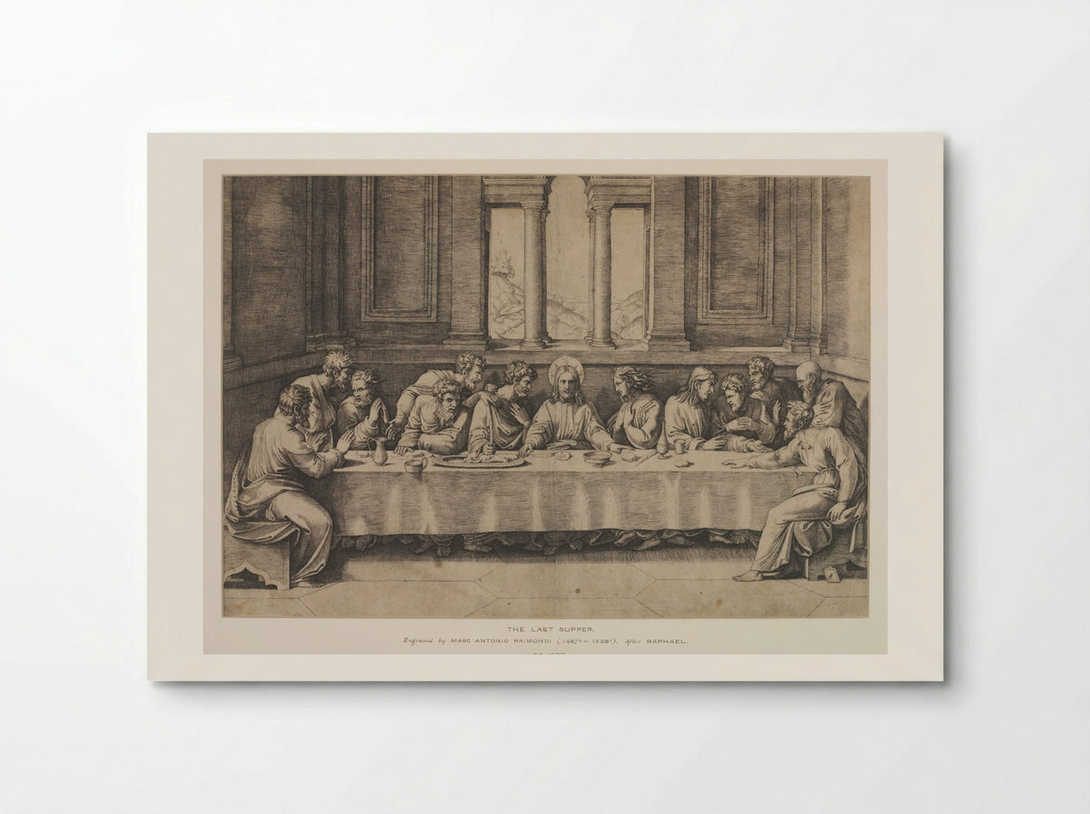 The Last Supper - Marcantonio Raimondi - Poster