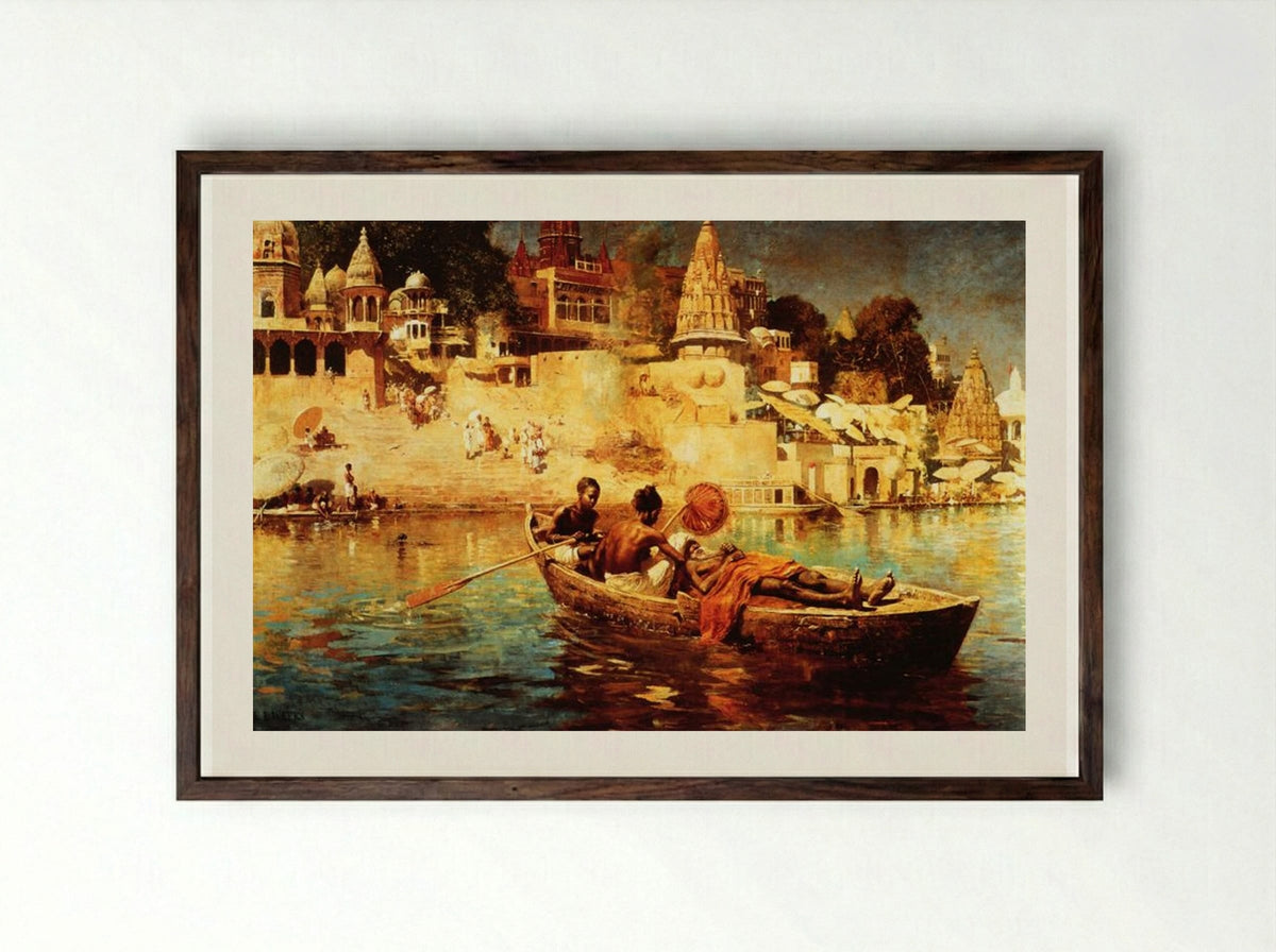 The Last Voyage - Edwin Lord Weeks - Framed Print Dark Wood