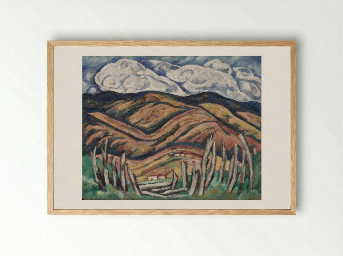 The Last of New England—The Beginning of New Mexico - Marsden Hartley - Framed Print Wood