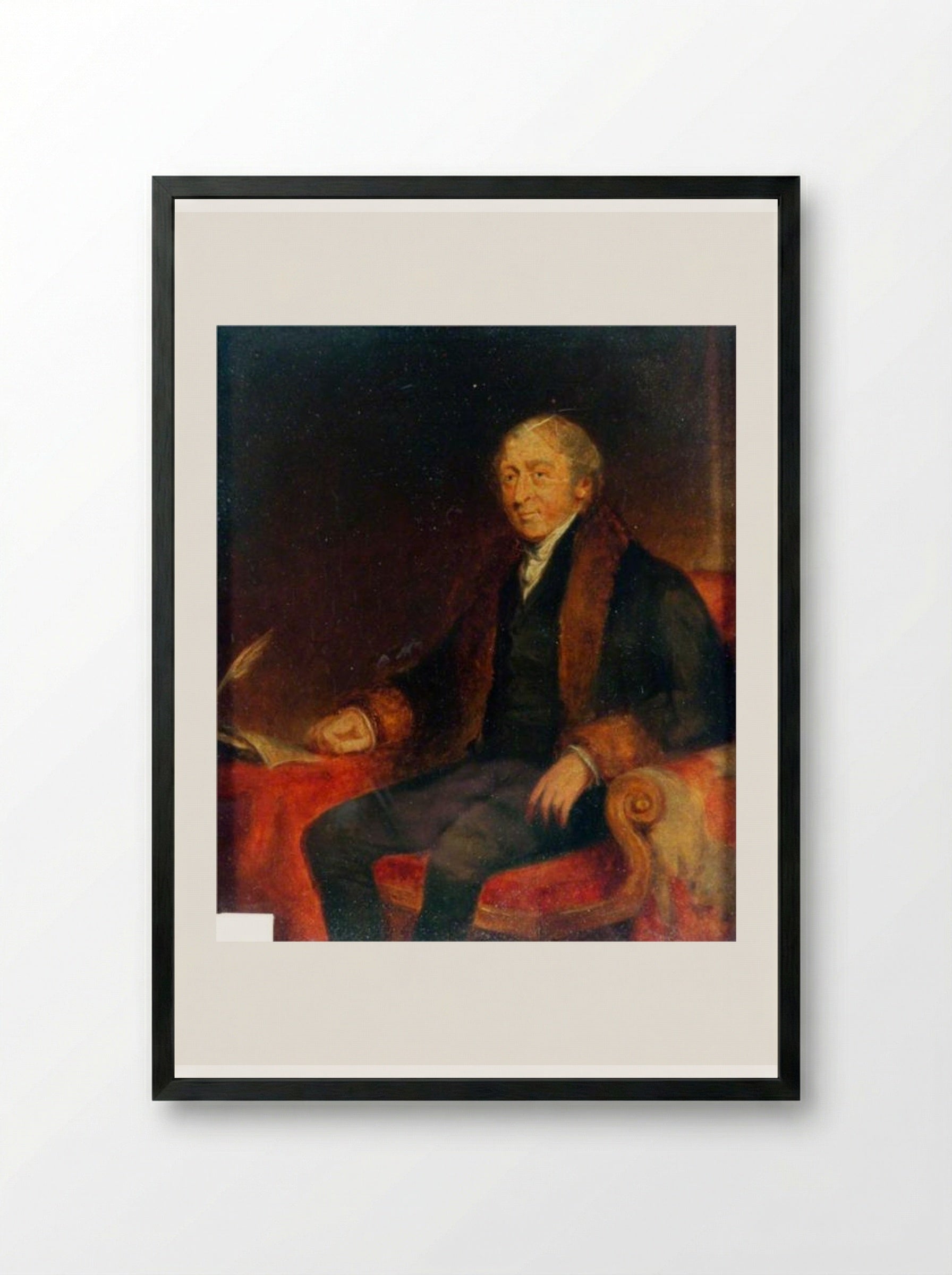 The Late Lord Mulgrave - John Jackson - Framed Print Black