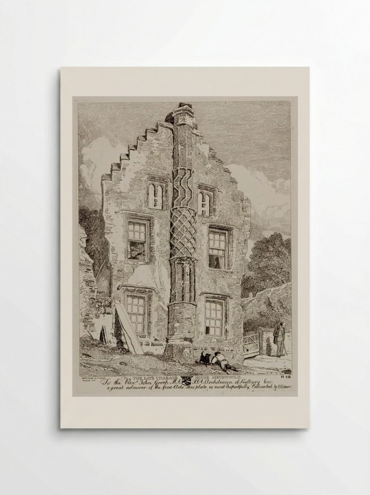 The Late Vicarage House, Methwold - John Sell Cotman - Poster