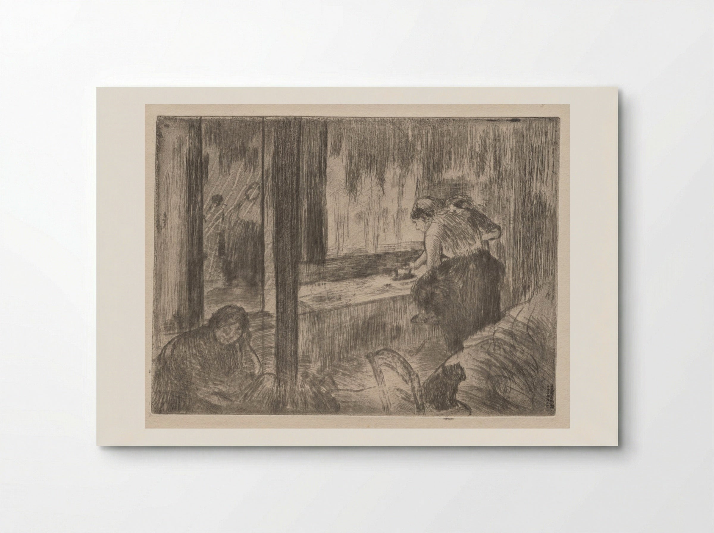 The Laundresses - Edgar Degas - Poster
