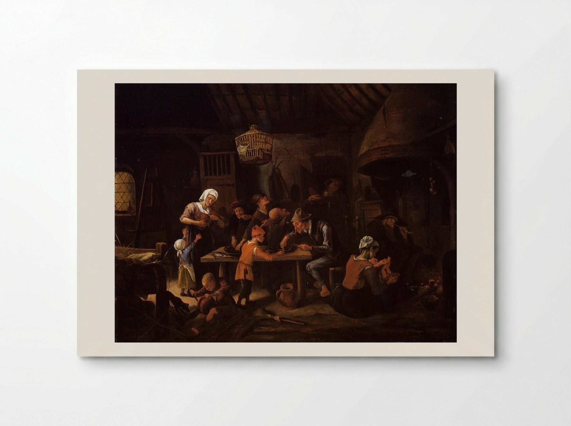 The Lean Kitchen - Jan Steen - Poster
