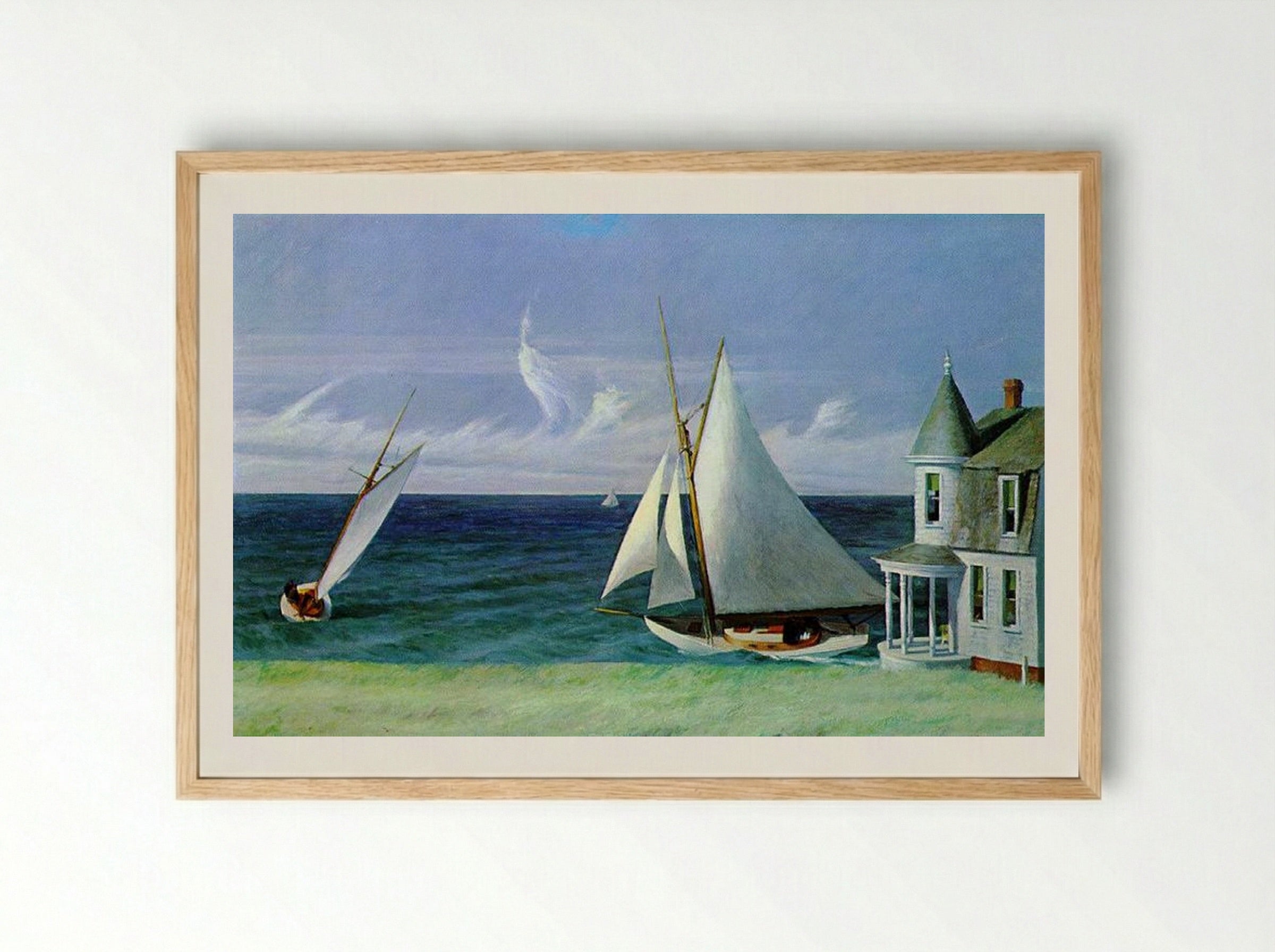 The Lee Shore - Edward Hopper - Framed Print Wood