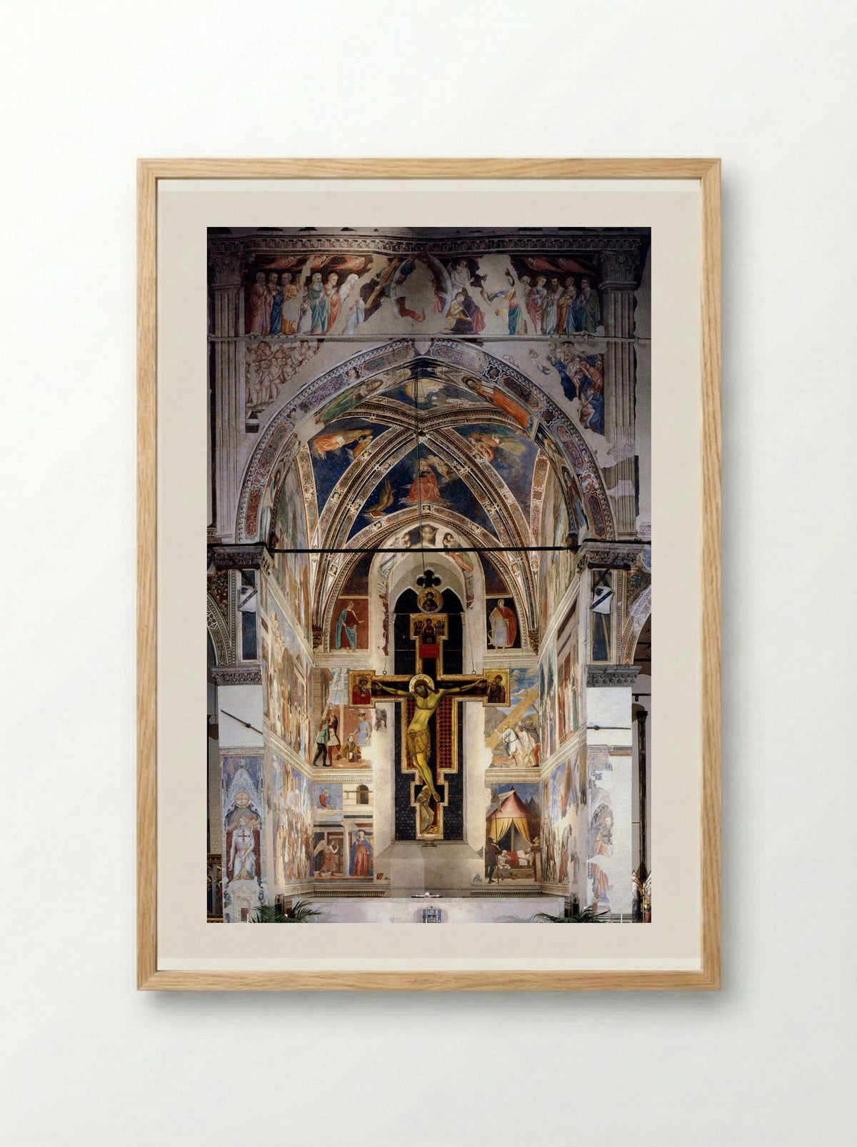 The Legend of the True Cross - Piero della Francesca - Framed Print Wood
