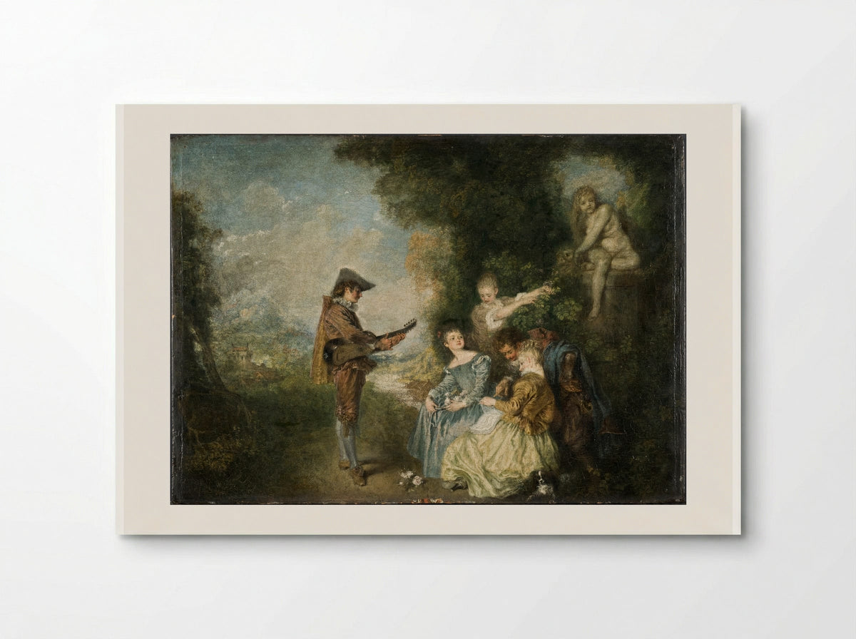 The Lesson of Love - Antoine Watteau - Poster