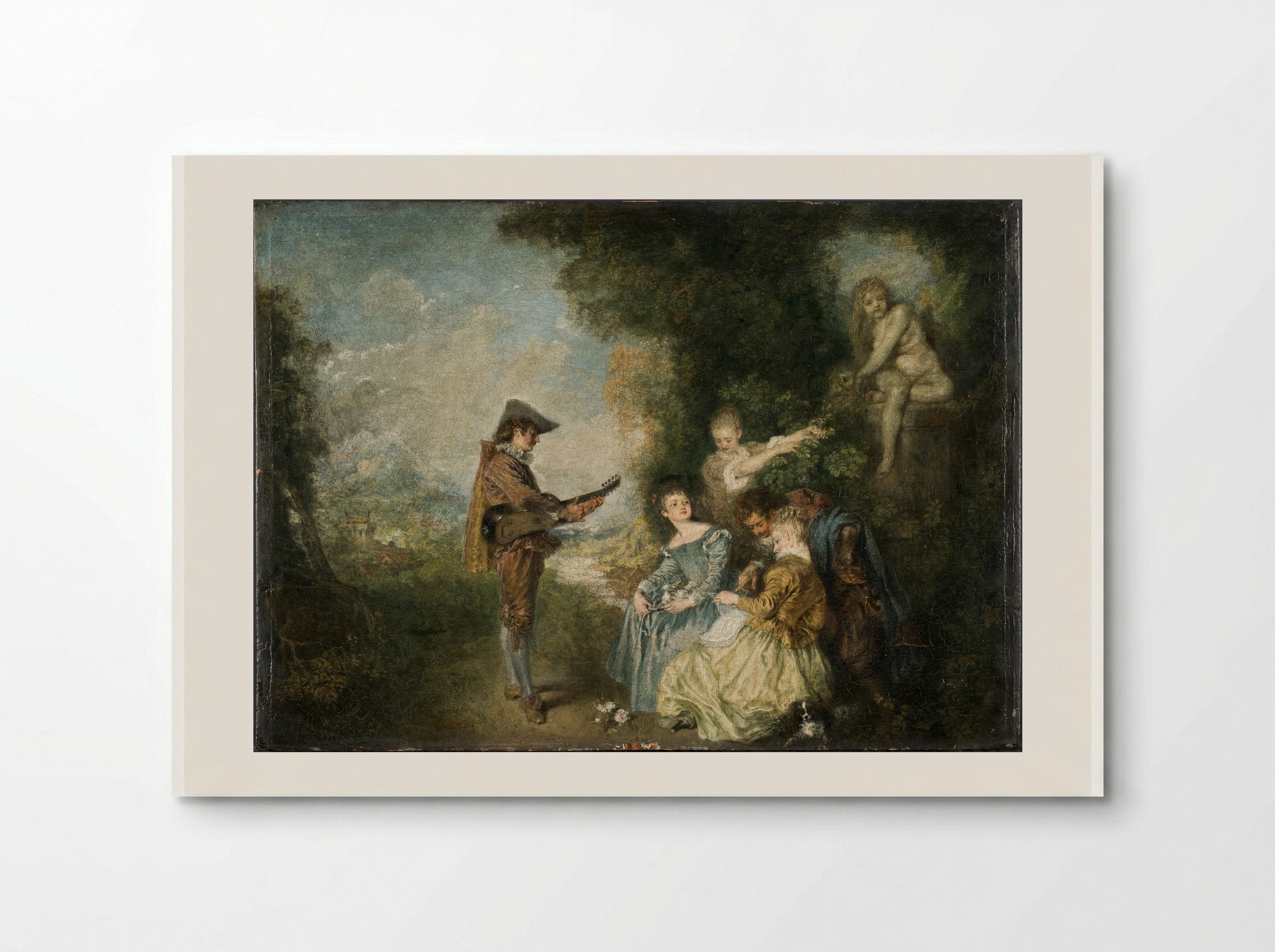 The Lesson of Love - Antoine Watteau - Poster