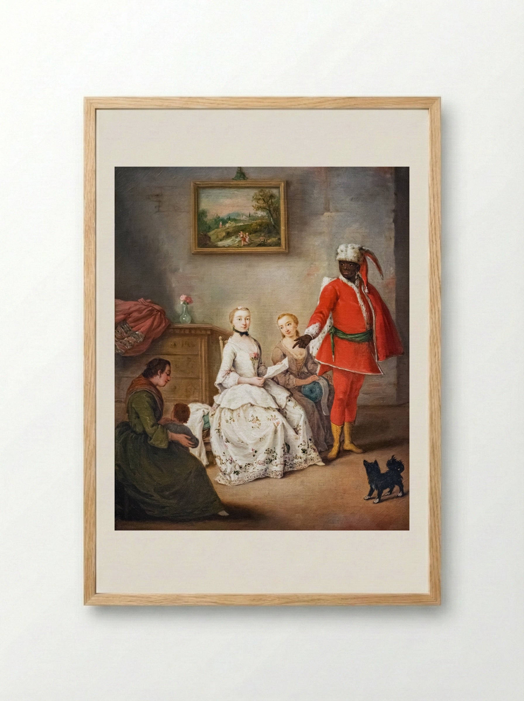 The Letter - Pietro Longhi - Framed Print Wood