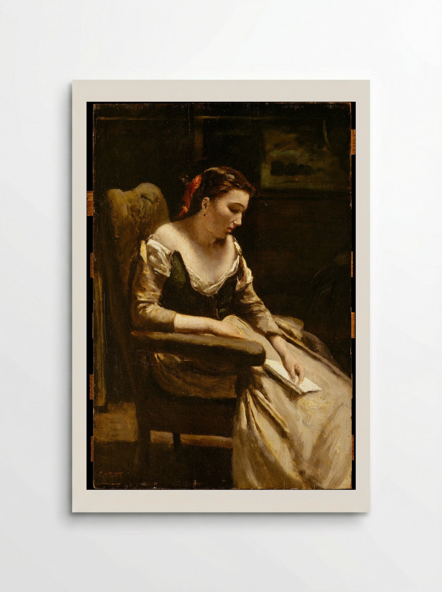 The Letter - Camille Corot - Poster