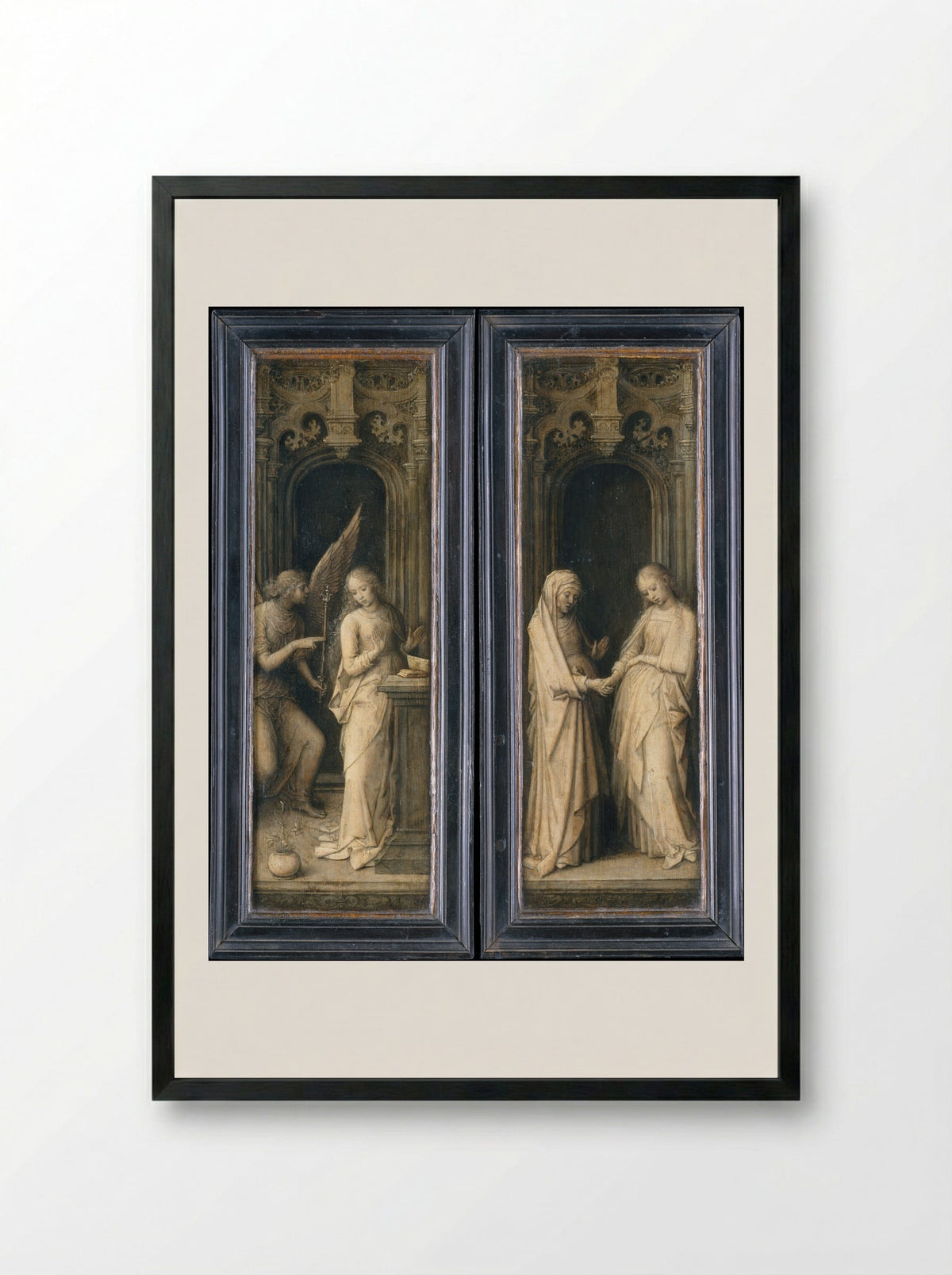 The Life of the Virgin - Adriaen Isenbrant - Framed Print Black