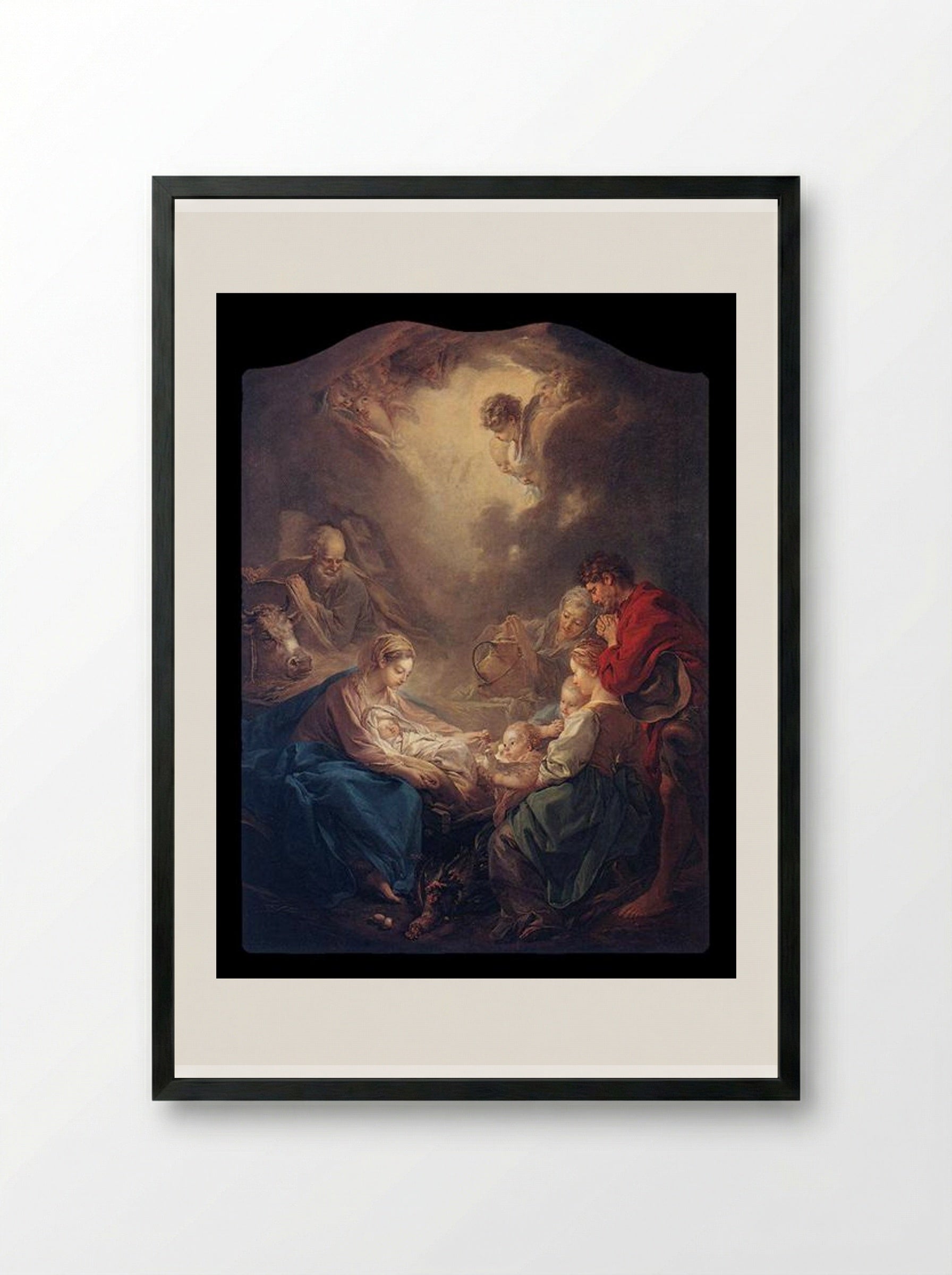 The Light of the World - François Boucher - Framed Print Black