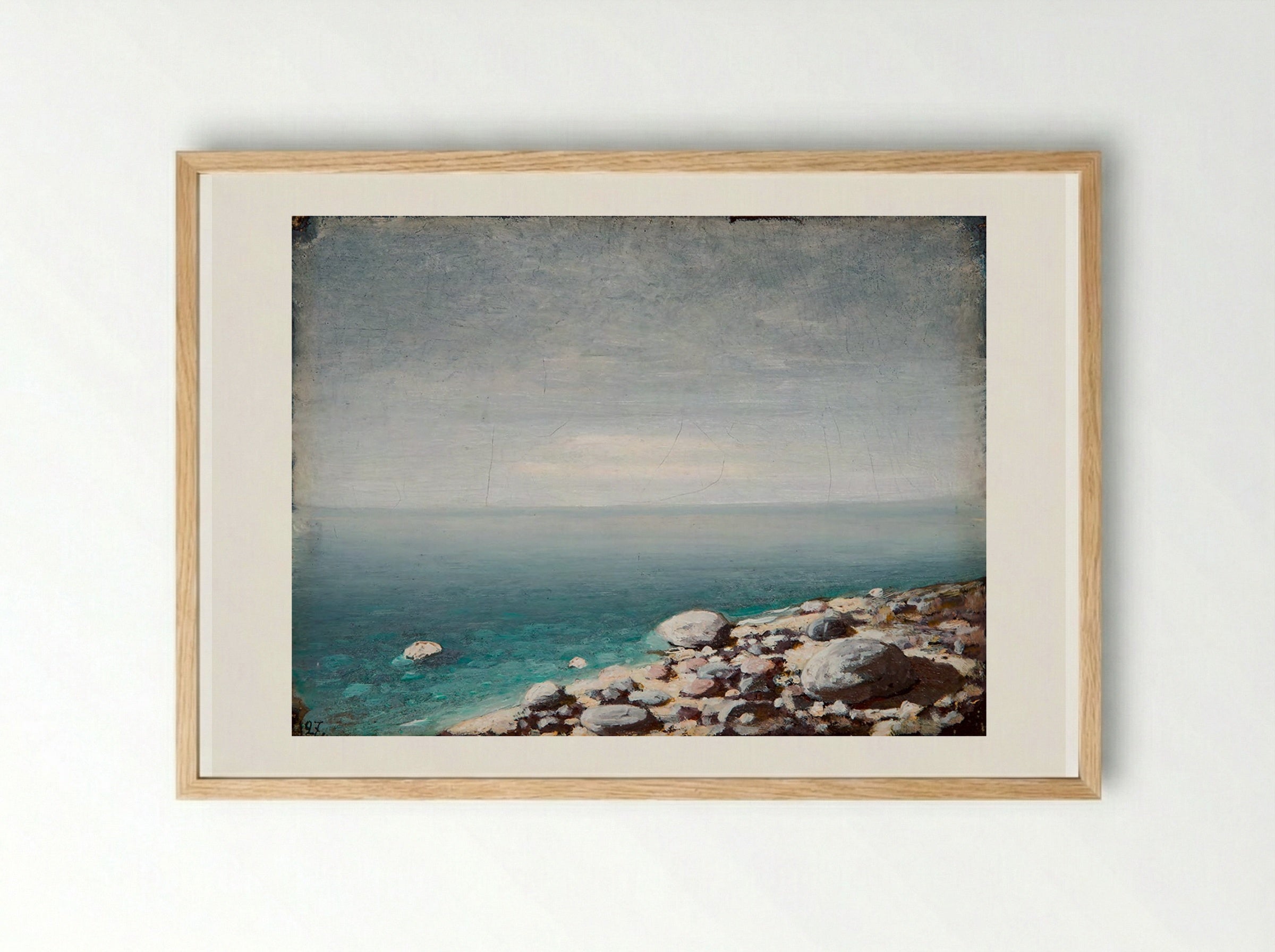 The Limpid Water. Gloomy Day. Crimea - Arkhip Kuindzhi - Framed Print Wood