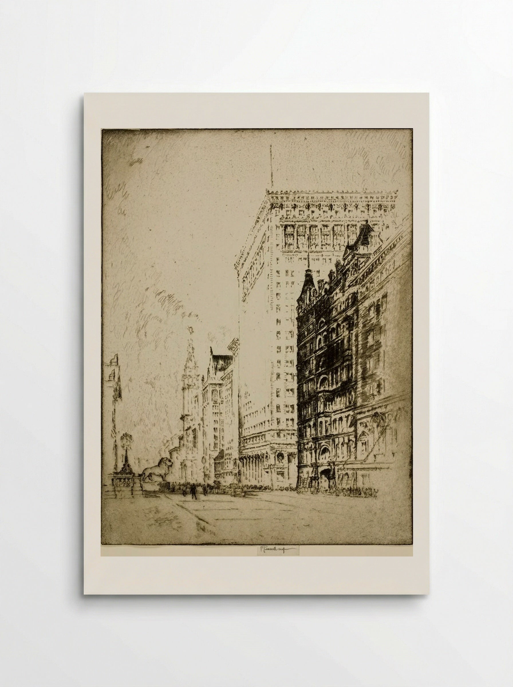 The Lion, Chicago - Joseph Pennell - Poster