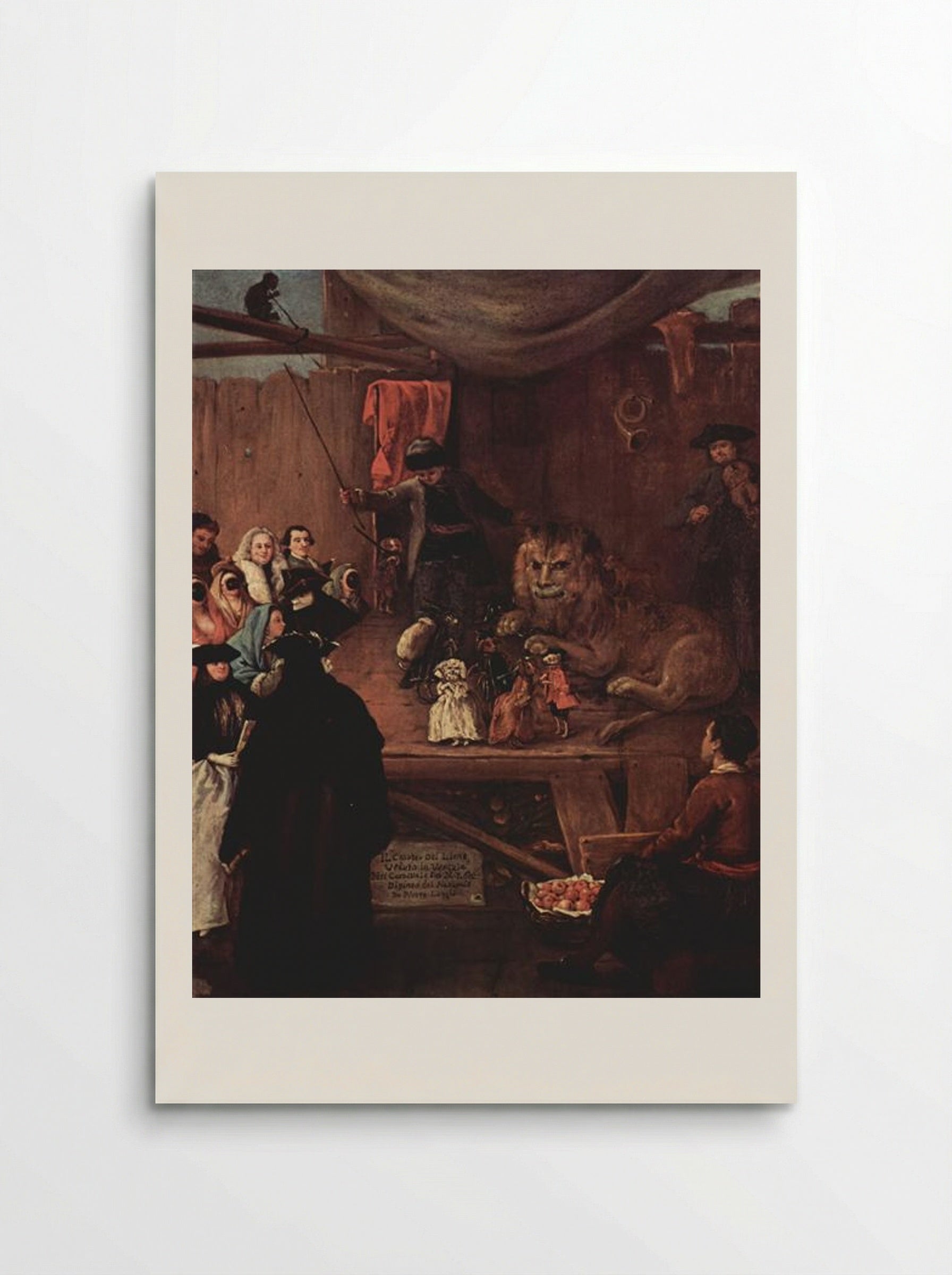 The Lion's Cage - Pietro Longhi - Poster