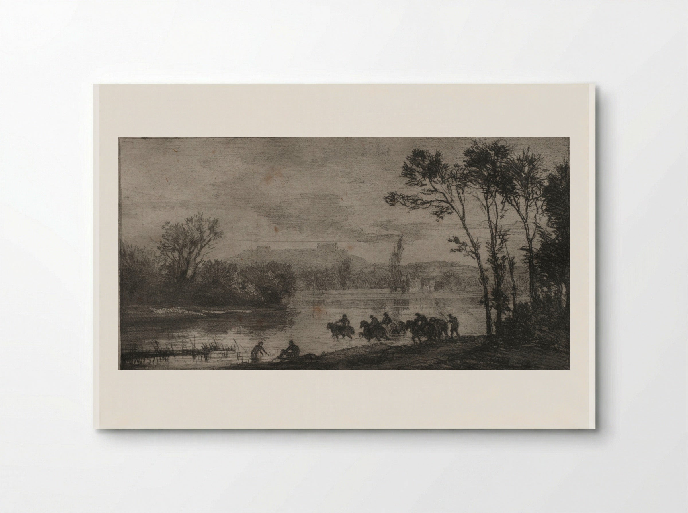 The Little Cavaliers - Charles-François Daubigny - Poster