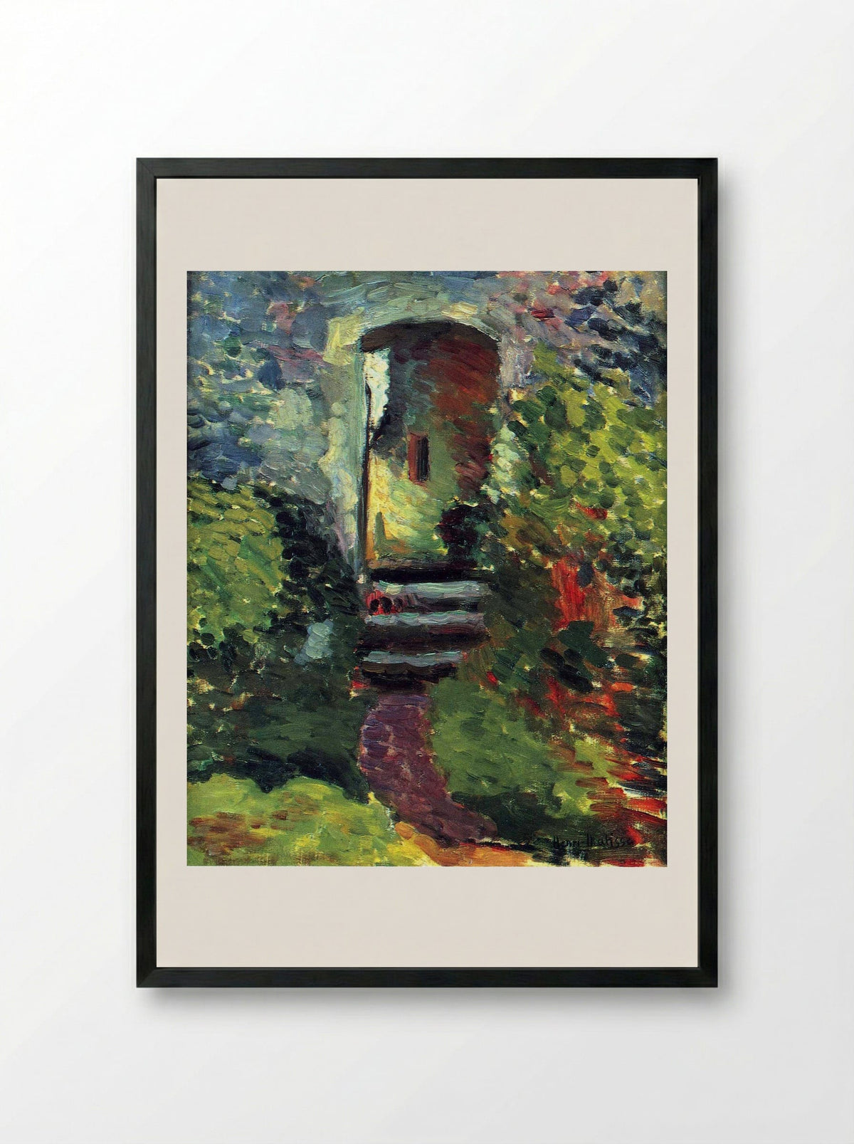 The Little Gate of the Old Mill - Henri Matisse - Framed Print Black