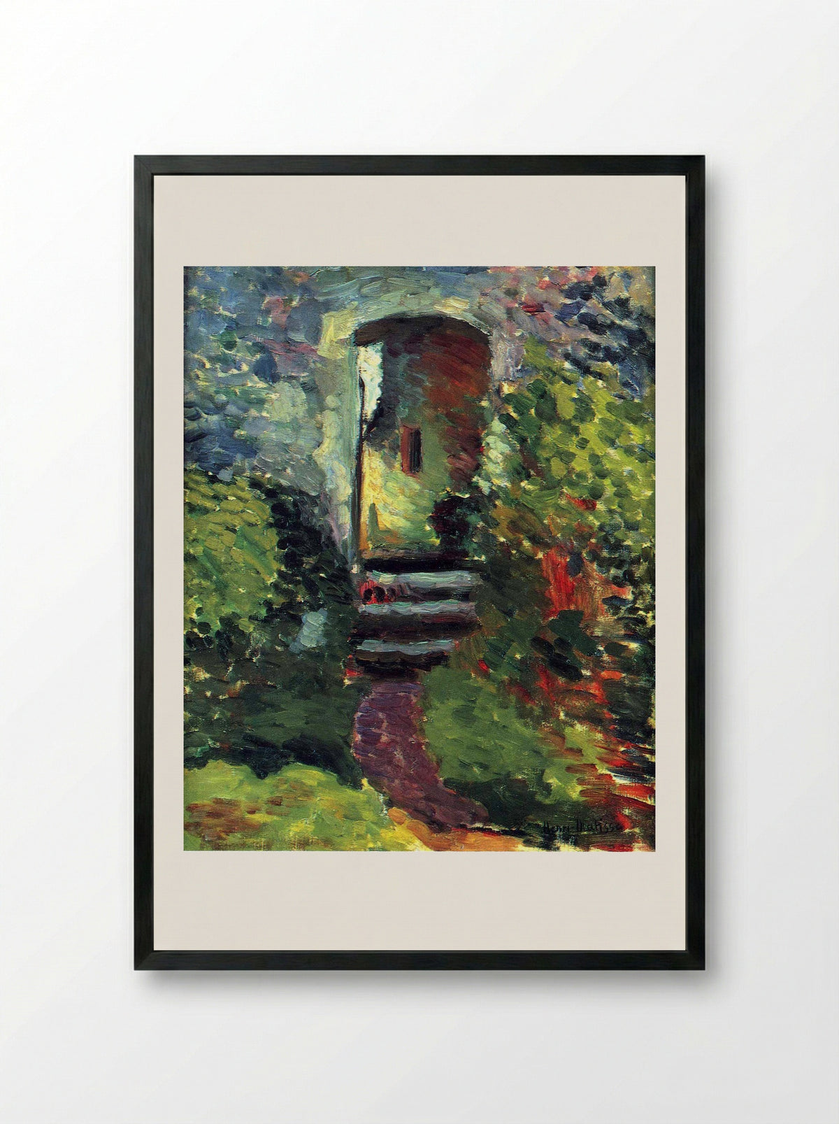 The Little Gate of the Old Mill - Henri Matisse - Framed Print Black