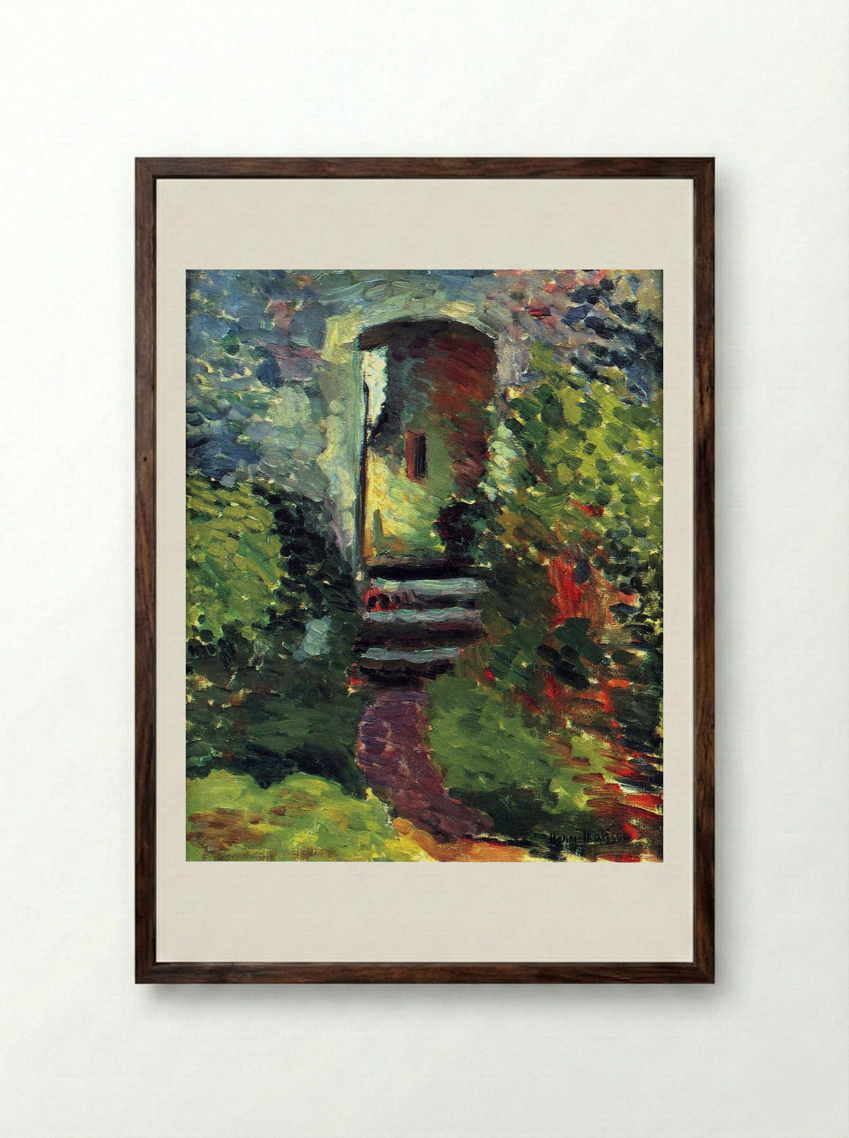 The Little Gate of the Old Mill - Henri Matisse - Framed Print Dark Wood