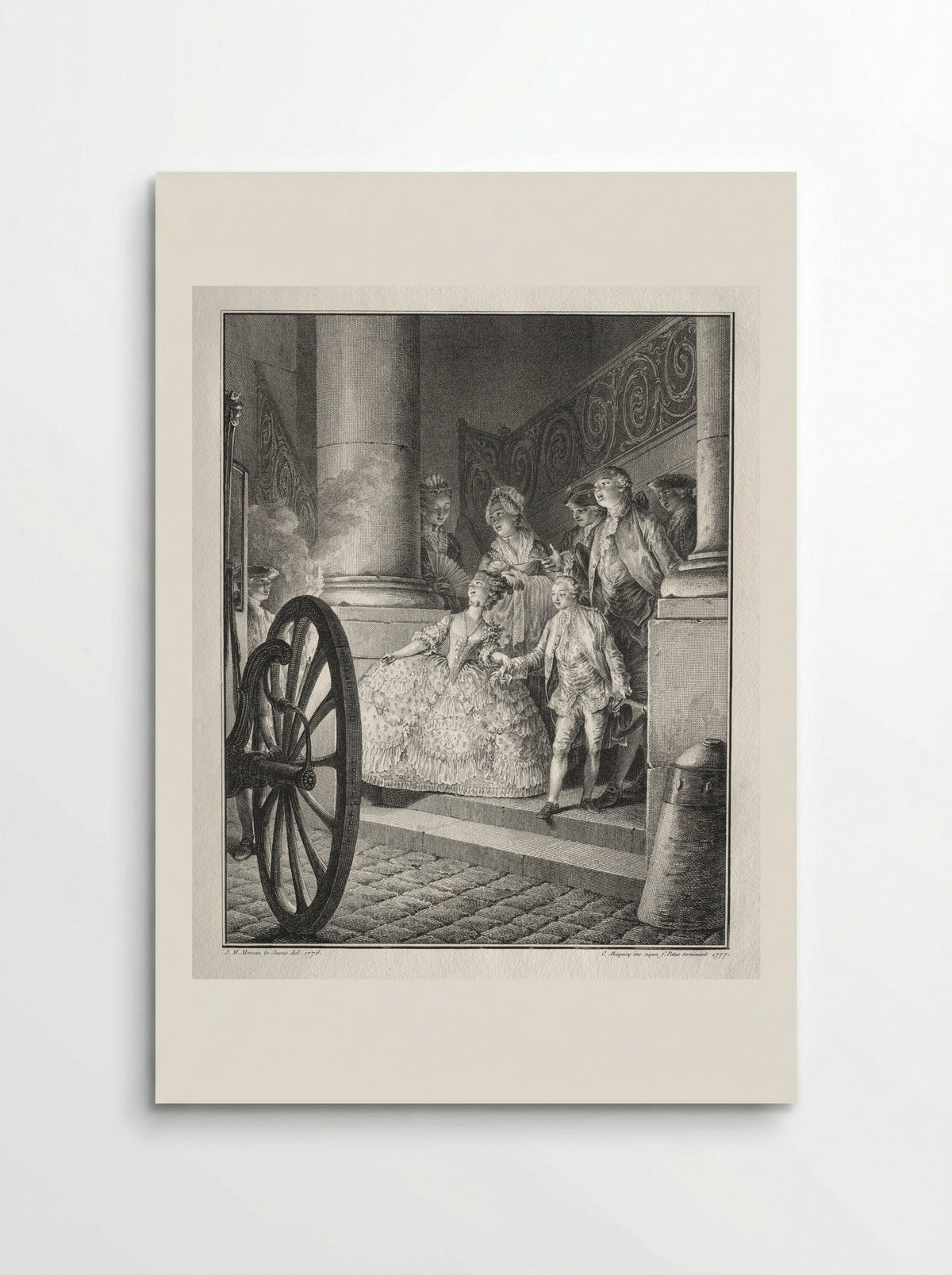 The Little Godparents - Jean-Michel Moreau - Poster