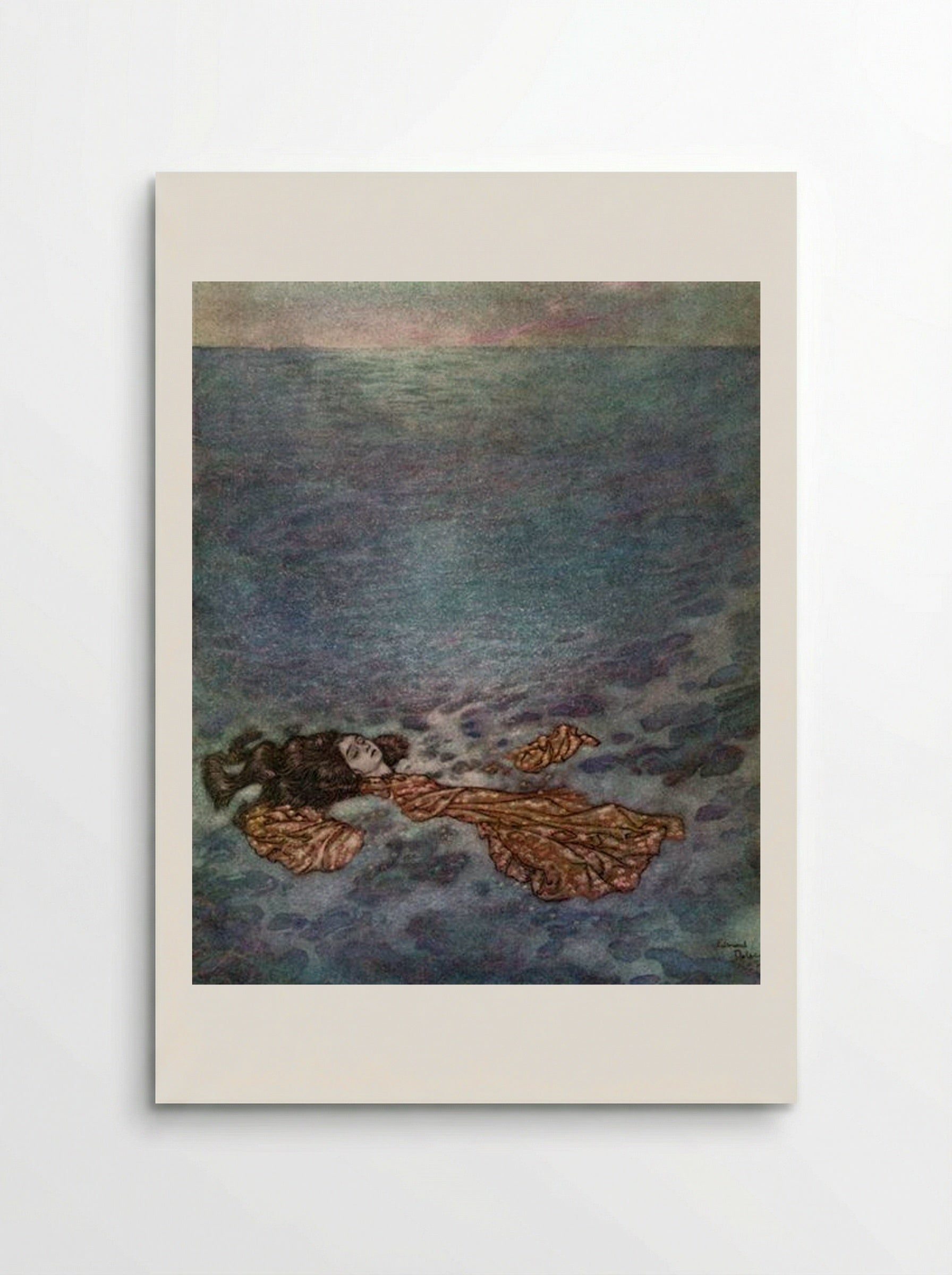 The Little Mermaid: Dissolving into Foam - Edmund Dulac - Poster