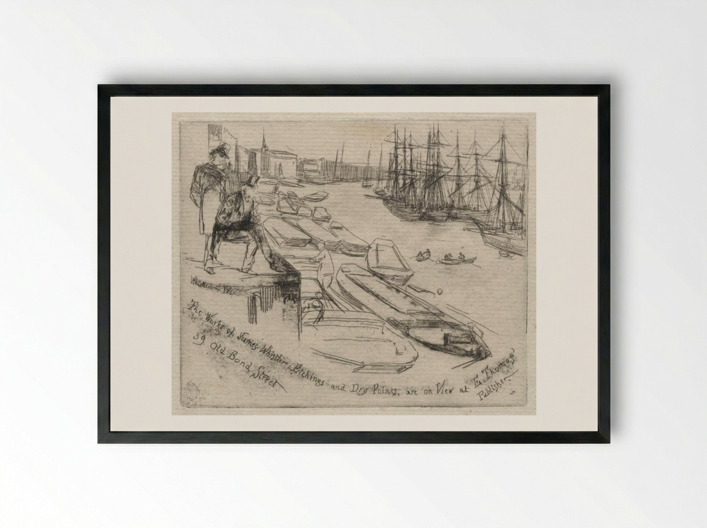 The Little Pool - James McNeill Whistler - Framed Print Black