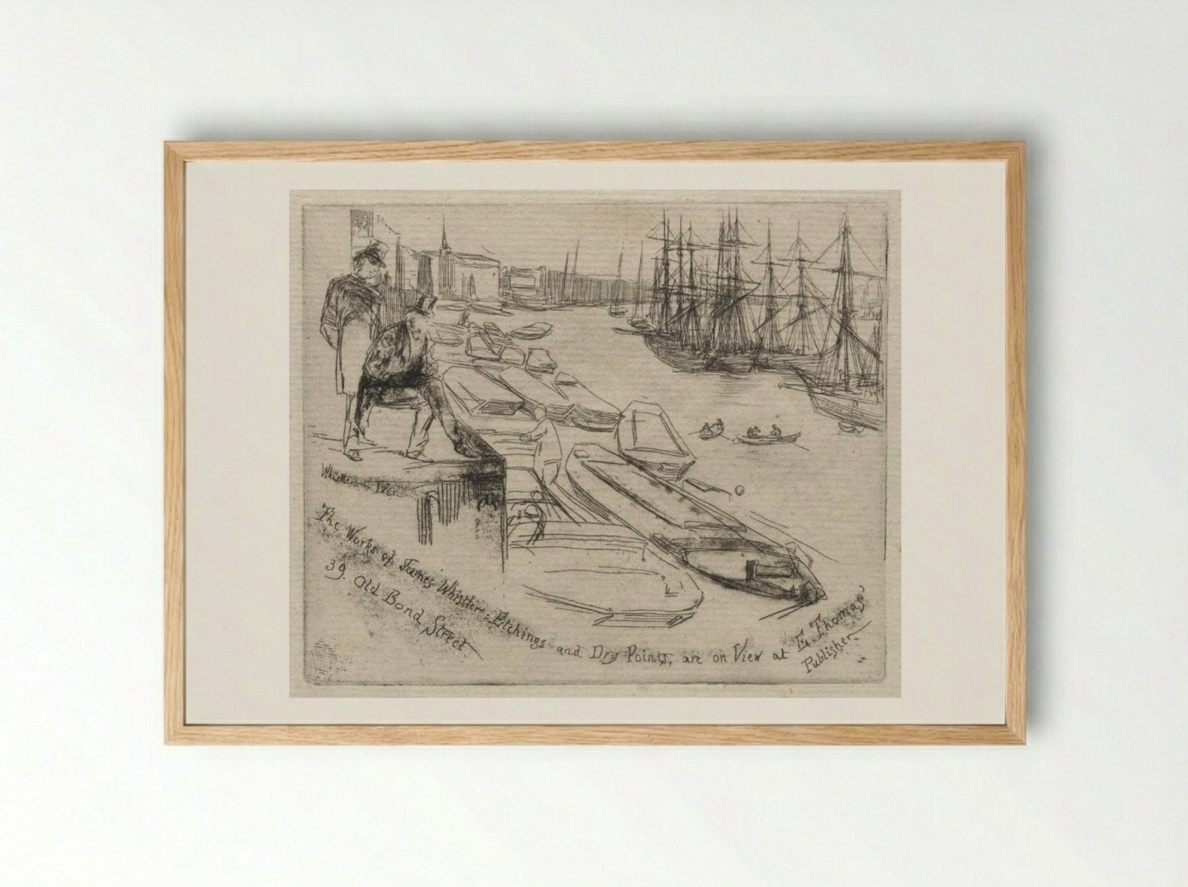 The Little Pool - James McNeill Whistler - Framed Print Wood