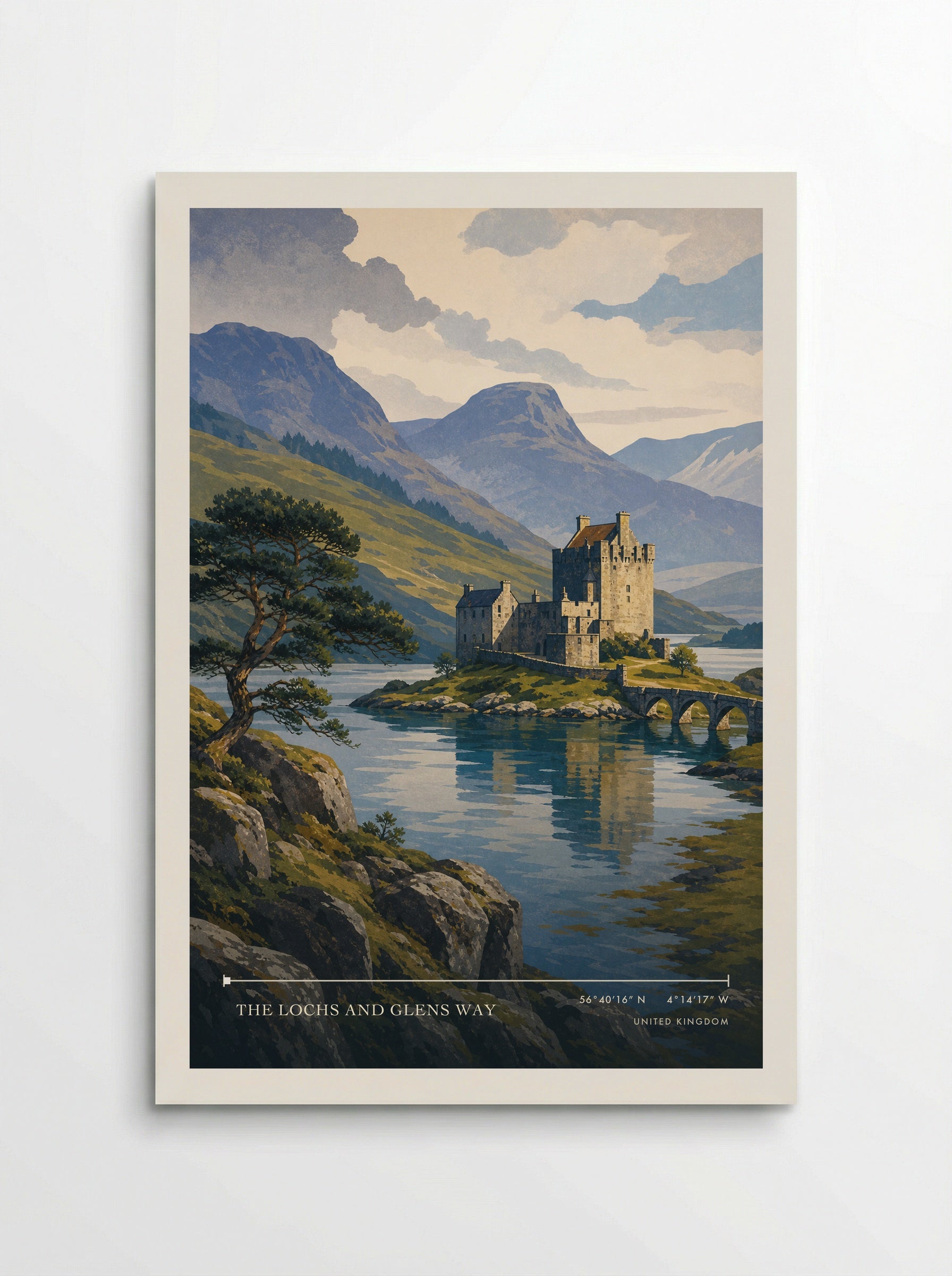 The Lochs and Glens Way United Kingdom Travel Poster - Poster