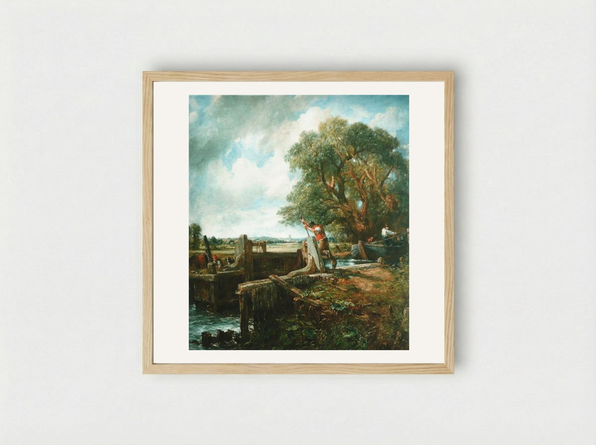 The Lock - John Constable - Framed Print Wood