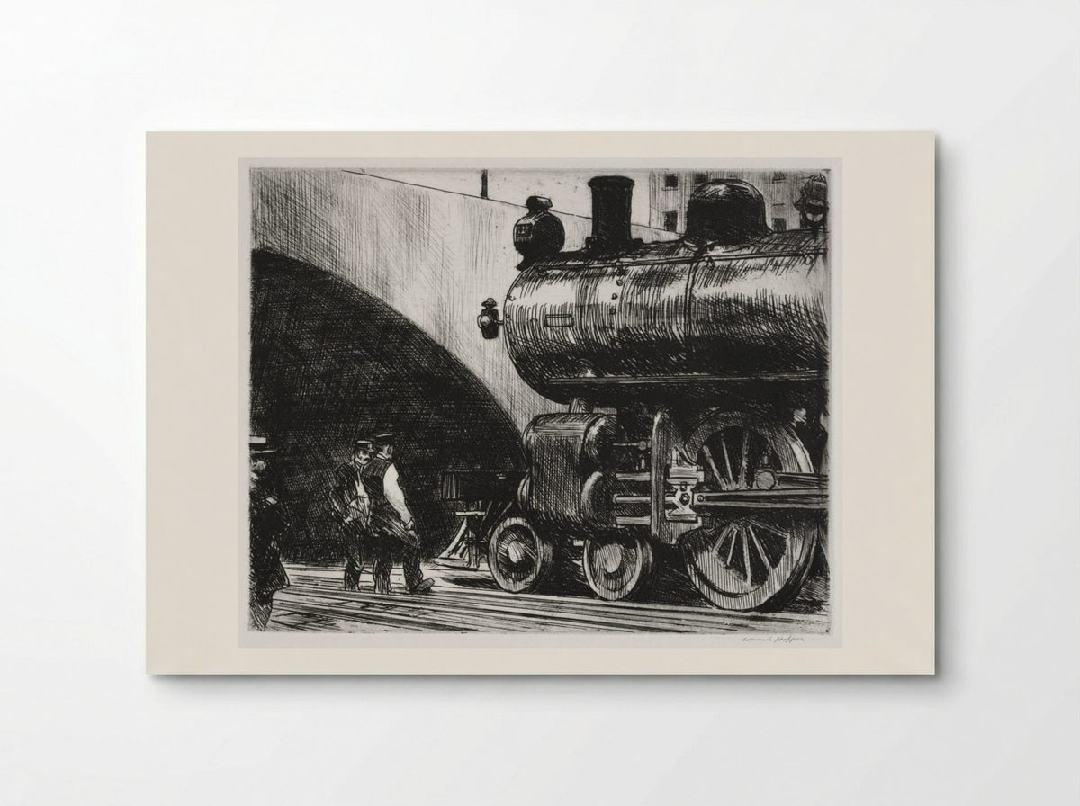 The Locomotive - Edward Hopper - Poster