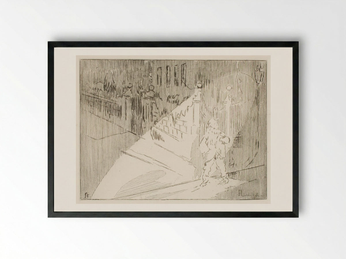 The London Shoreditch - Walter Sickert - Framed Print Black