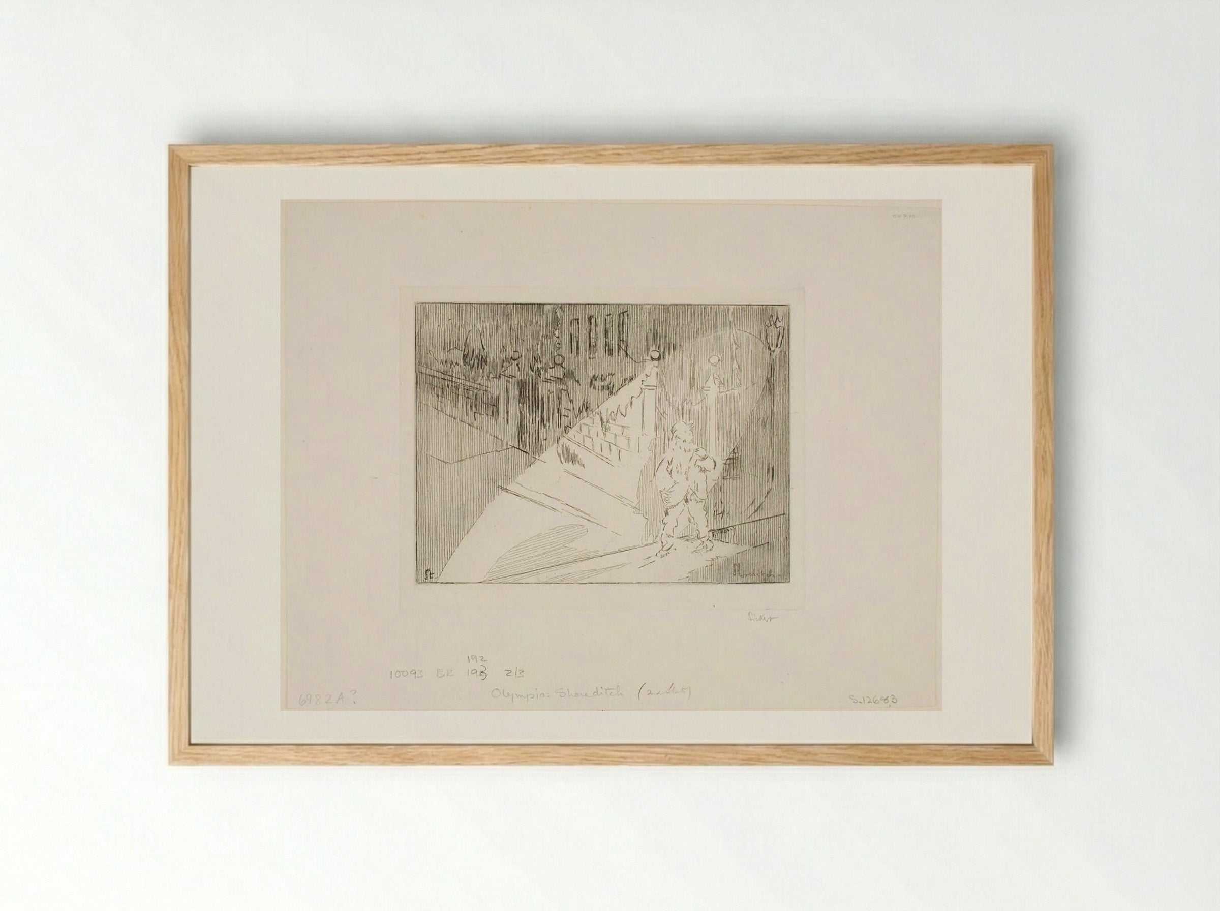The London Shoreditch - Walter Sickert - Framed Print Wood
