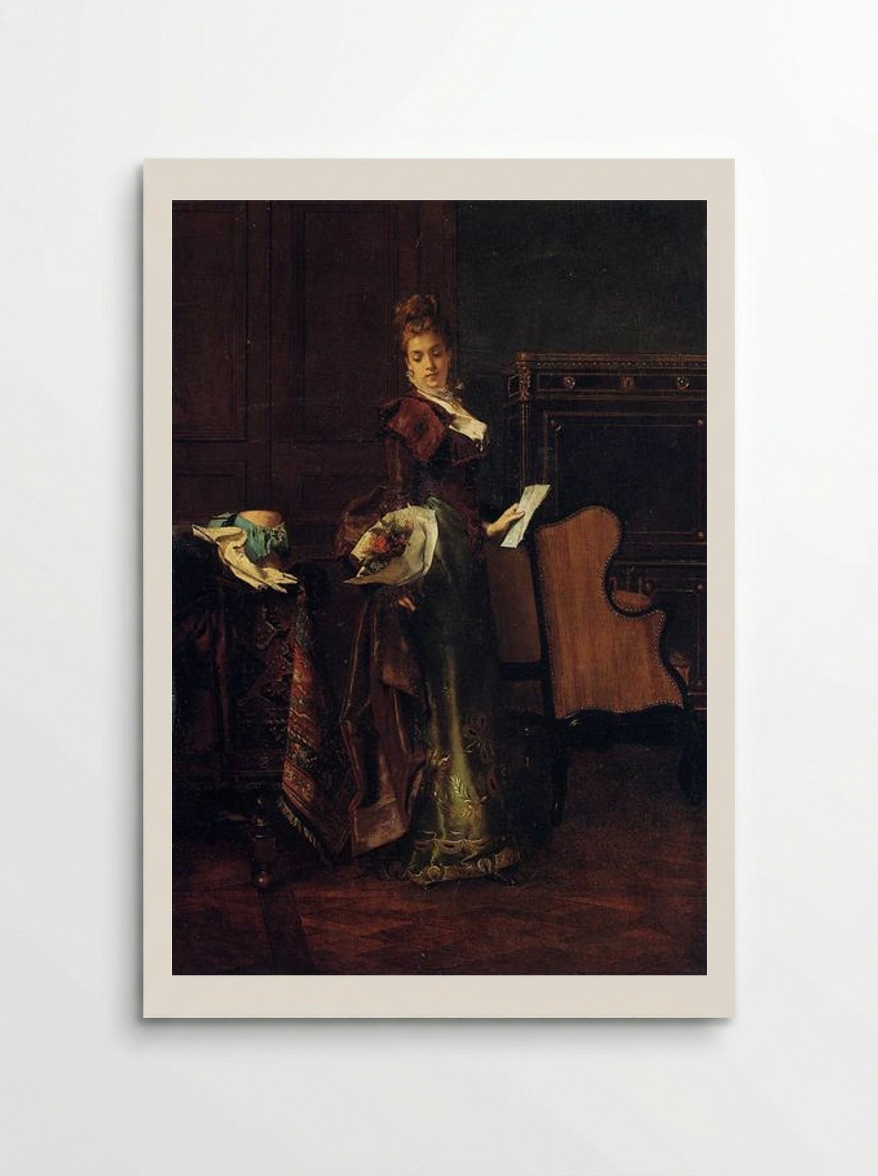 The Love Letter - Alfred Stevens - Poster