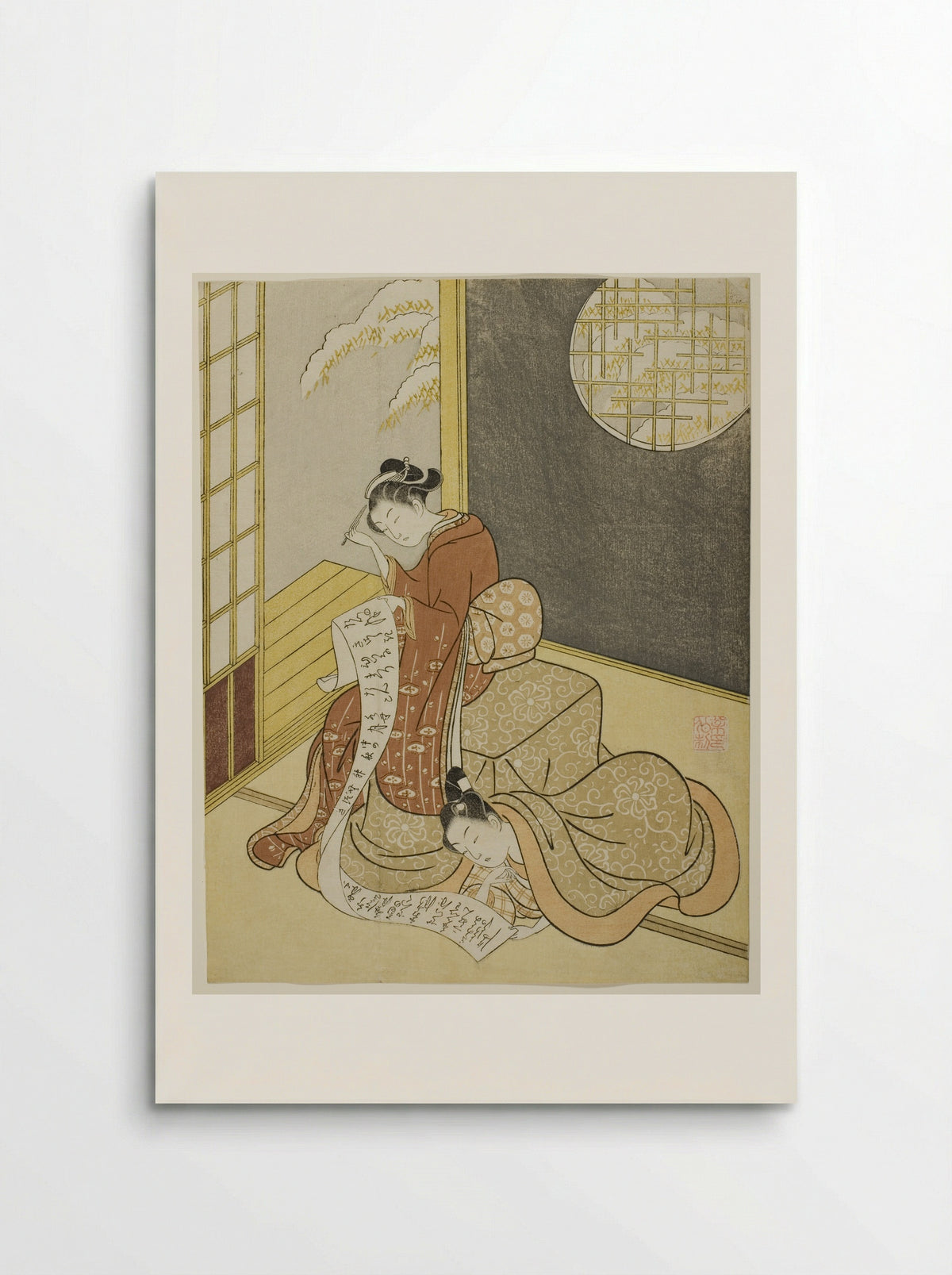 The Love Letter - Suzuki Harunobu - Poster