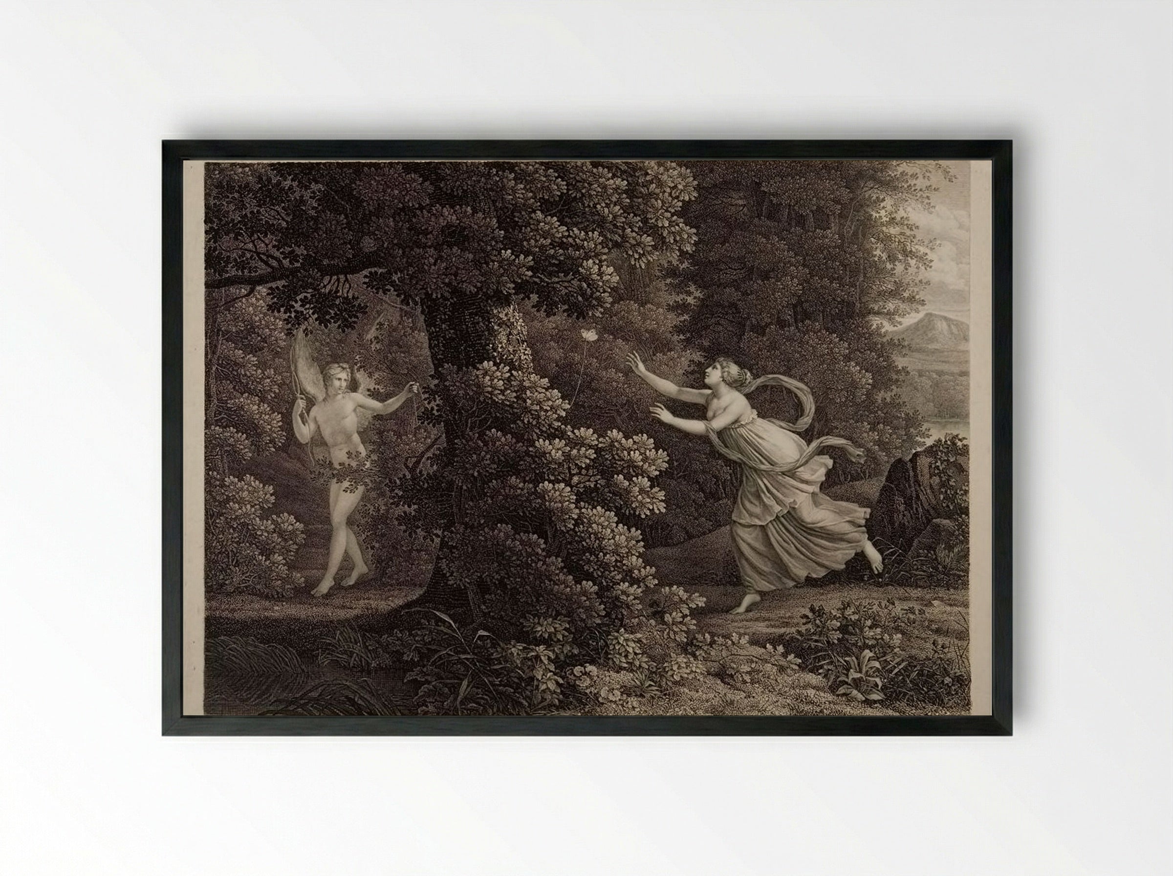 The Love Trap - Victor Pillement - Framed Print Black