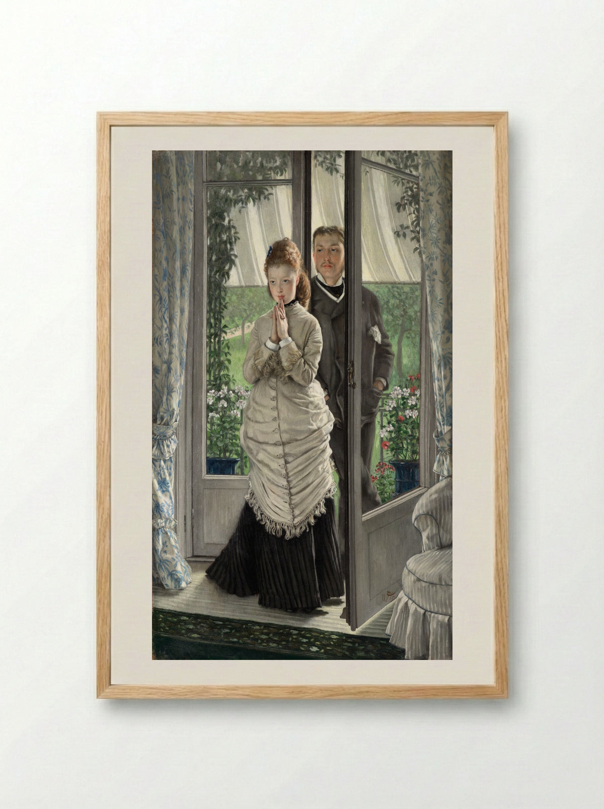 The Lovers - James Tissot - Framed Print Wood