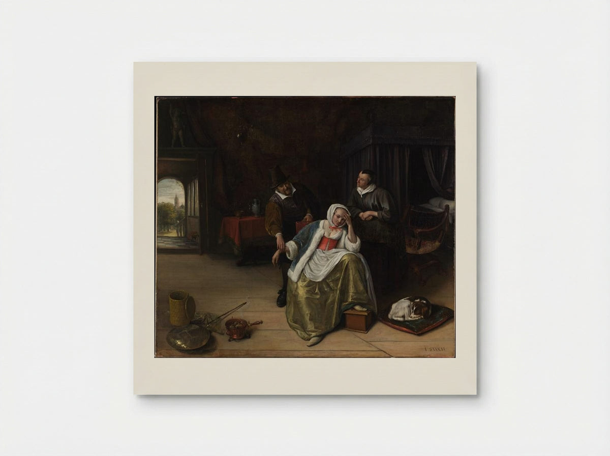 The Lovesick Maiden - Jan Steen - Poster