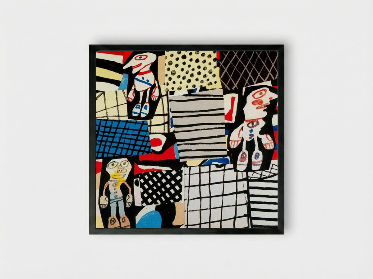 The Low Hours - Jean Dubuffet - Framed Print Black