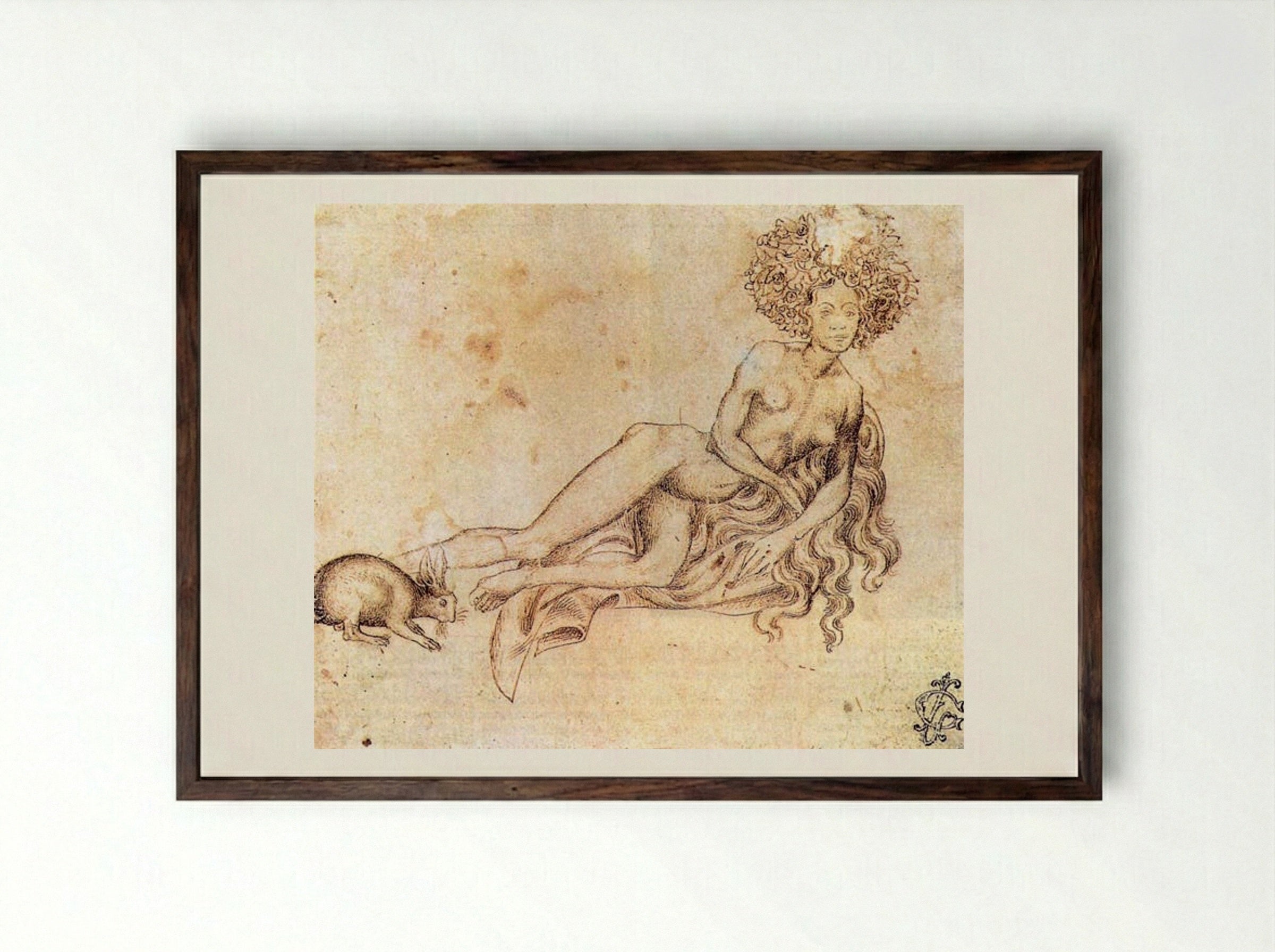 The Luxury - Pisanello - Framed Print Dark Wood
